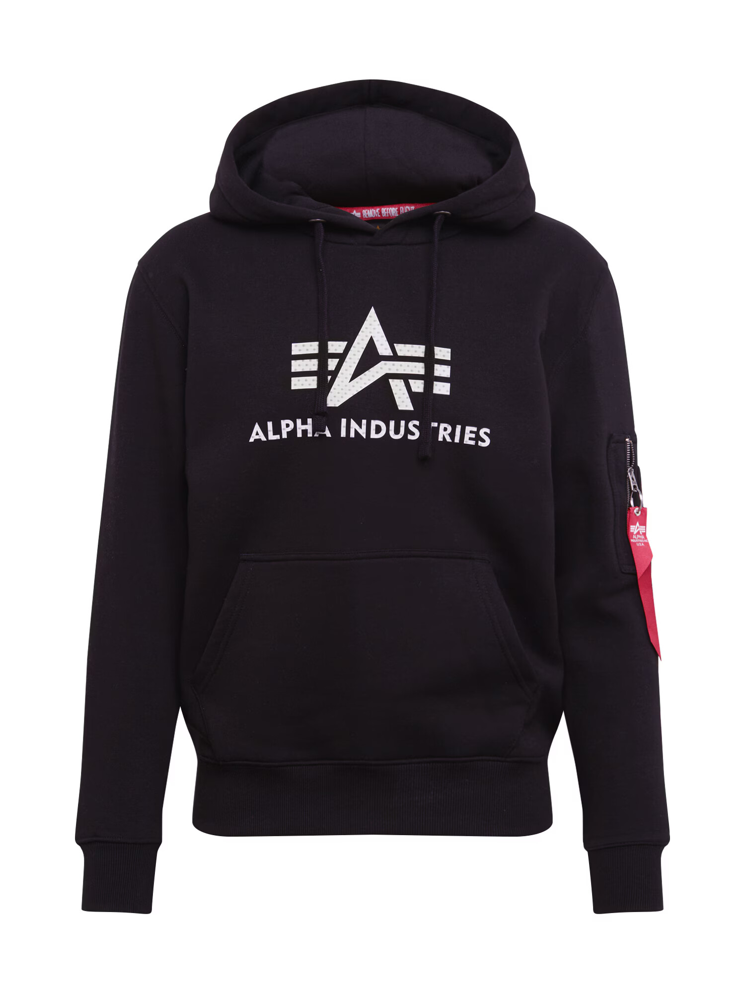 ALPHA INDUSTRIES Bluză de molton roșu / negru / alb - Pled.ro