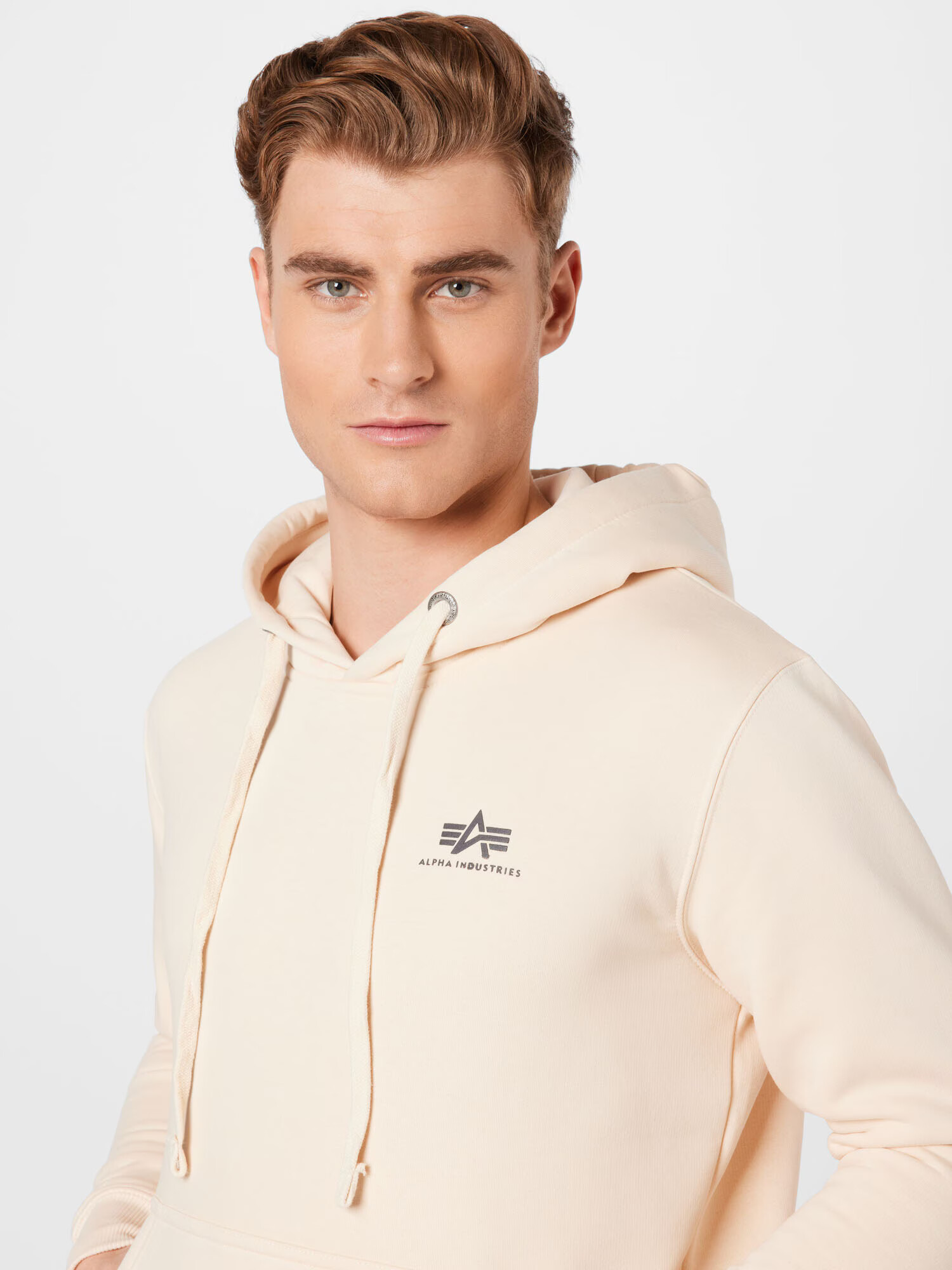 ALPHA INDUSTRIES Bluză de molton roșu / negru / alb perlat - Pled.ro