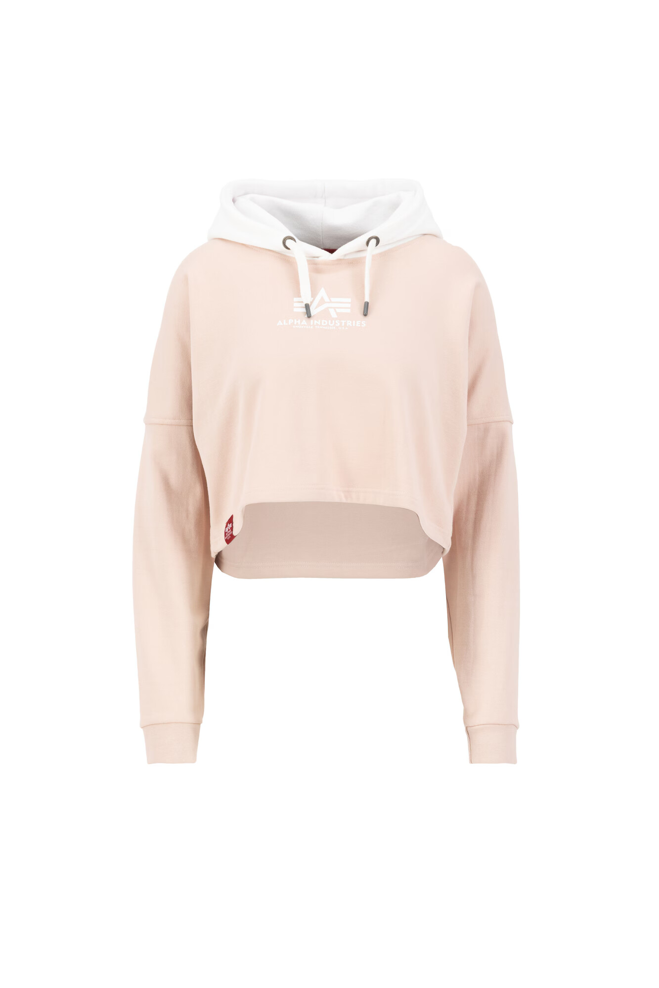 ALPHA INDUSTRIES Bluză de molton roz pastel / alb - Pled.ro