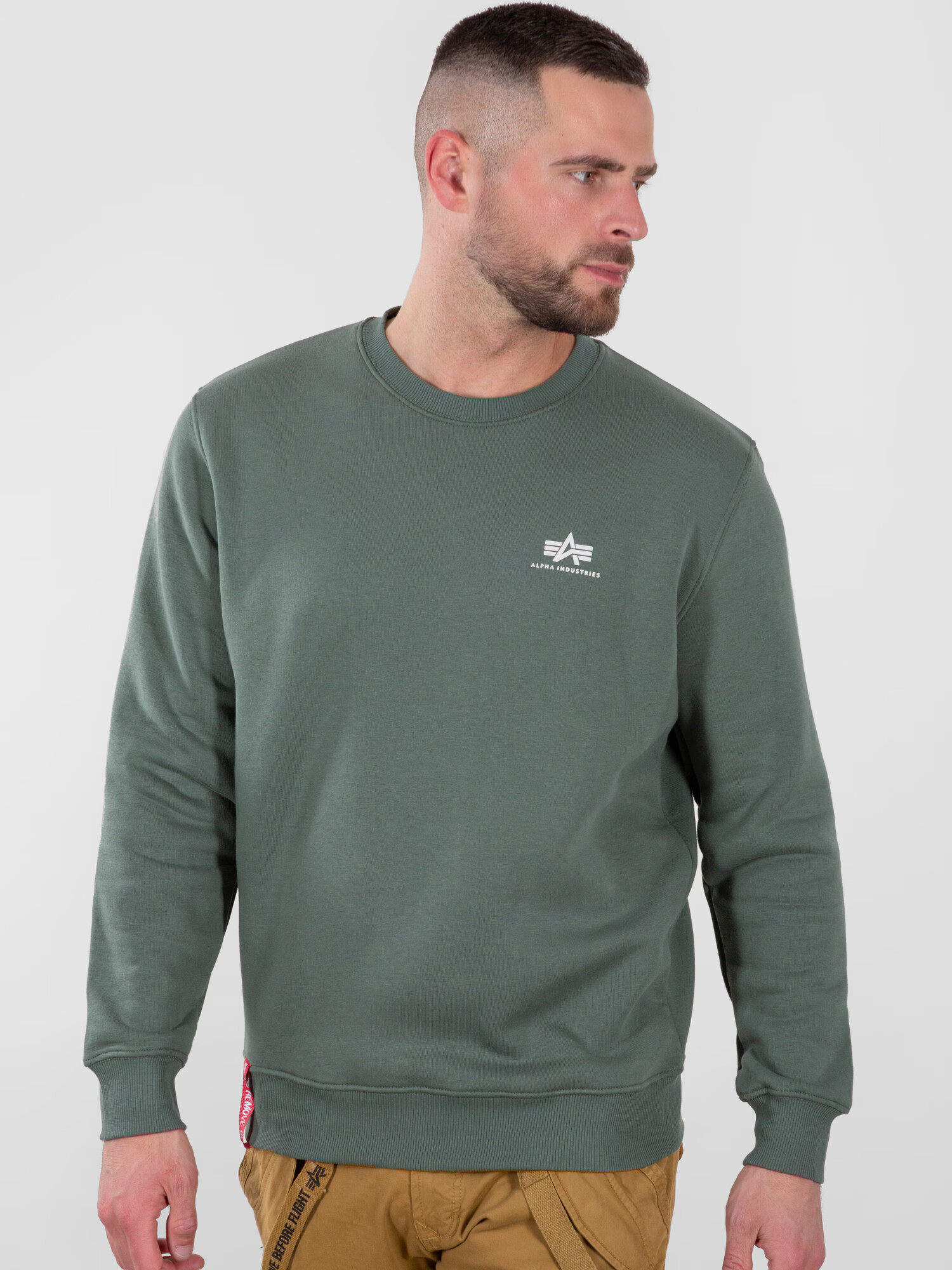 ALPHA INDUSTRIES Bluză de molton verde - Pled.ro