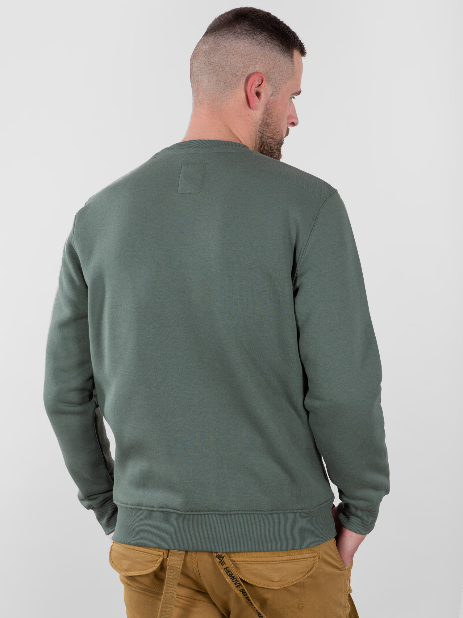 ALPHA INDUSTRIES Bluză de molton verde - Pled.ro