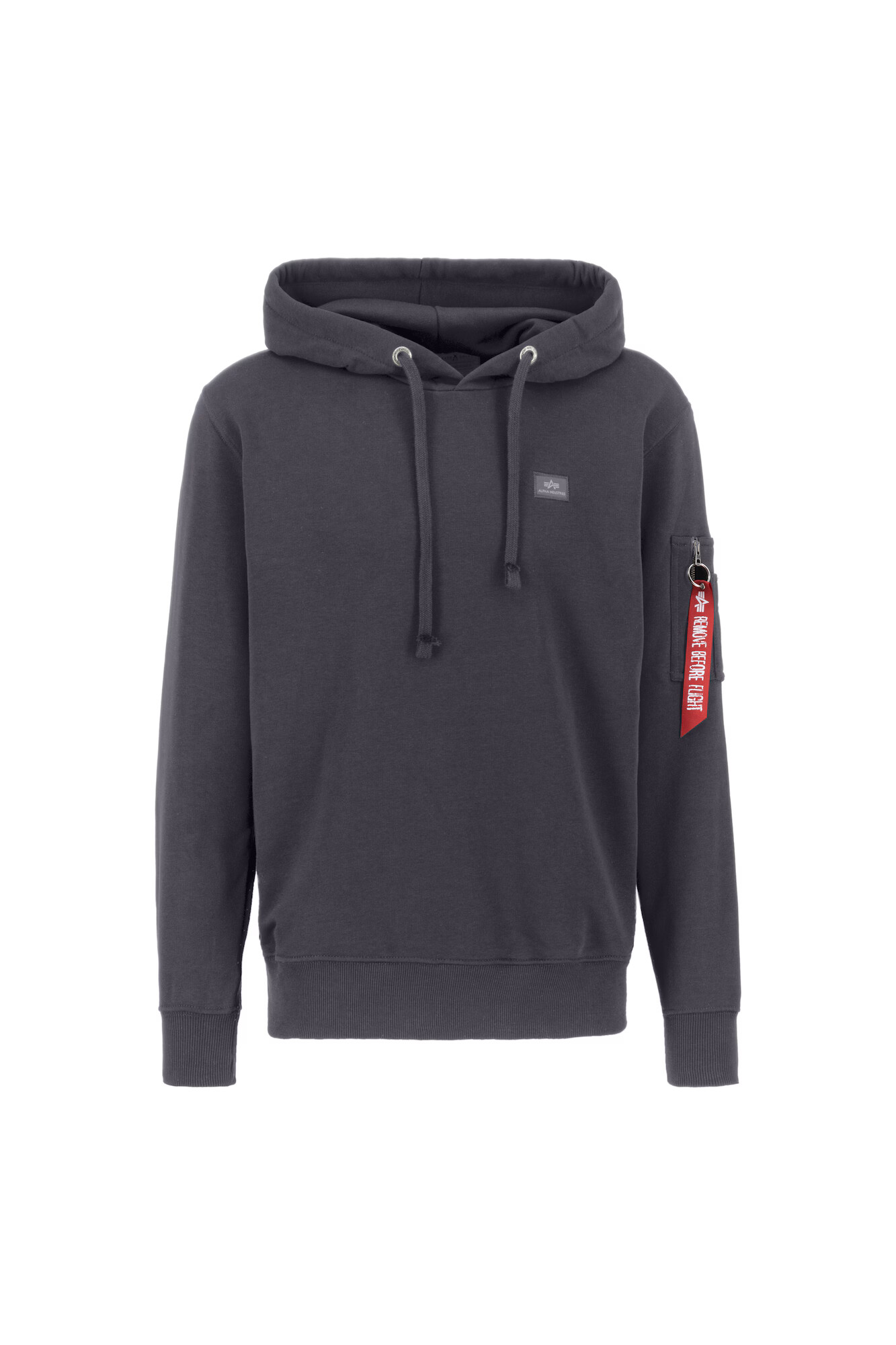 ALPHA INDUSTRIES Bluză de molton 'X-Fit' gri închis / roșu - Pled.ro