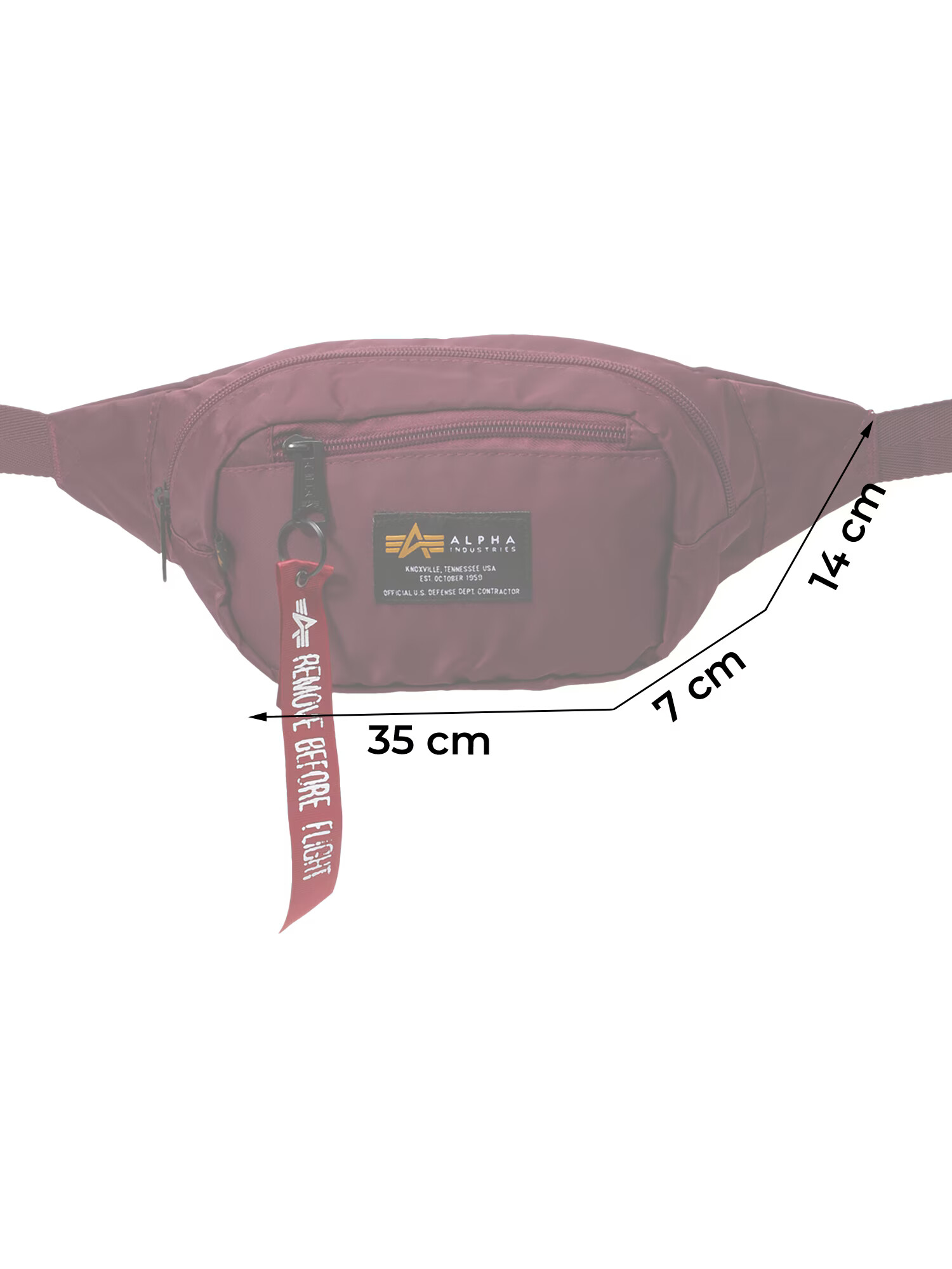 ALPHA INDUSTRIES Borsetă 'Crew' roșu burgundy - Pled.ro