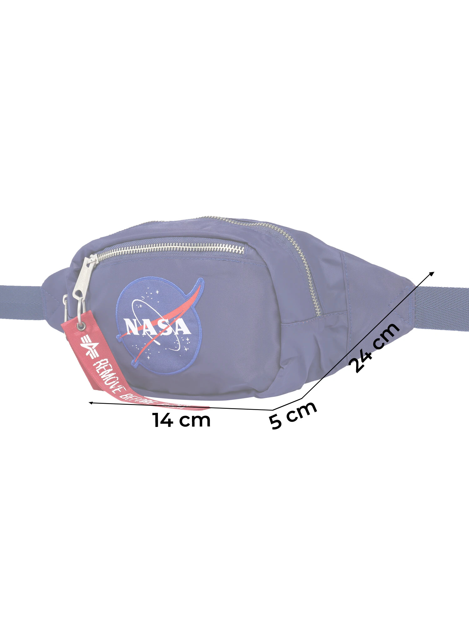 ALPHA INDUSTRIES Borsetă 'Nasa' albastru / roșu / alb - Pled.ro