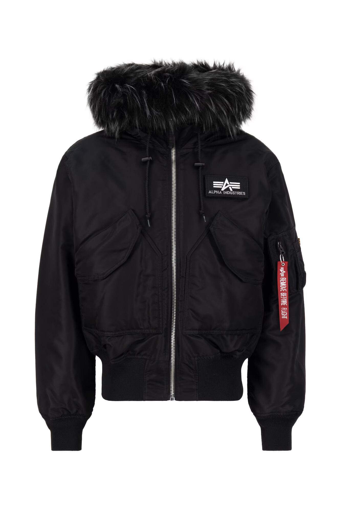 ALPHA INDUSTRIES Geacă de iarnă '45P' roșu / negru / alb - Pled.ro