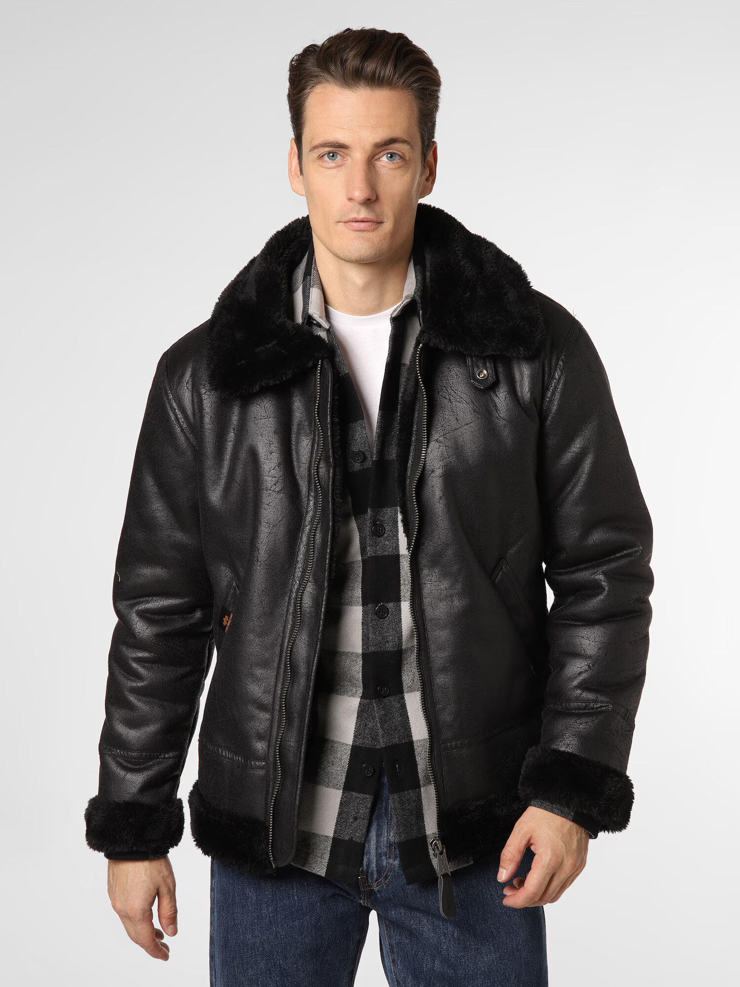 ALPHA INDUSTRIES Geacă de iarnă 'B3 FL' negru - Pled.ro