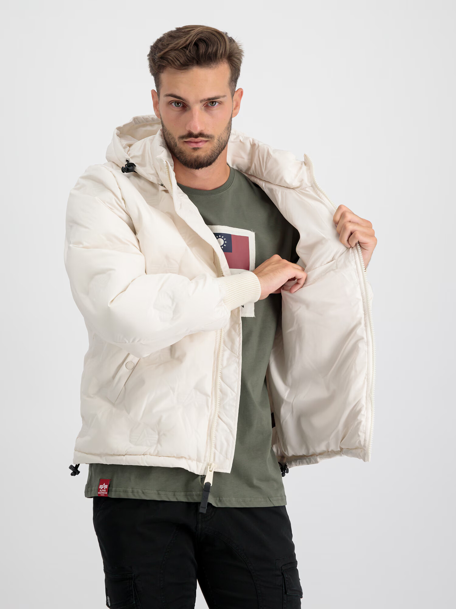 ALPHA INDUSTRIES Geacă de primăvară-toamnă ecru - Pled.ro