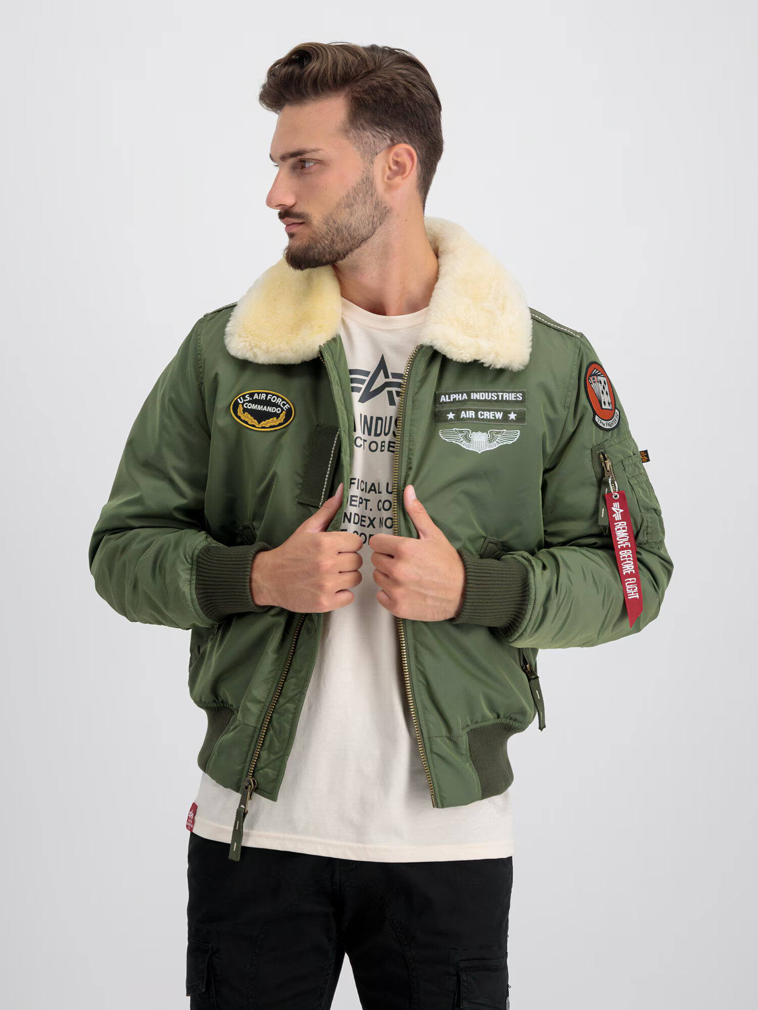 ALPHA INDUSTRIES Geacă de iarnă 'Injector III Air Force' kaki / mai multe culori - Pled.ro