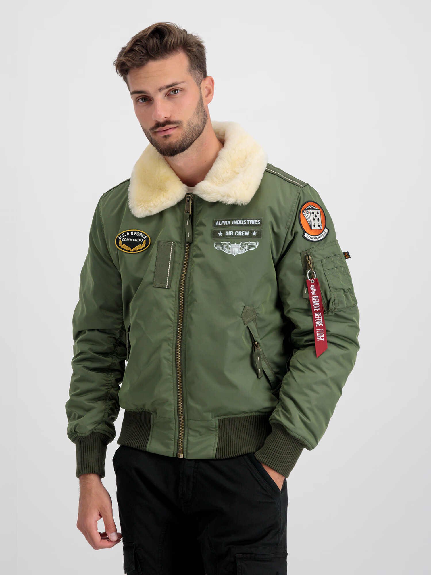 ALPHA INDUSTRIES Geacă de iarnă 'Injector III Air Force' kaki / mai multe culori - Pled.ro