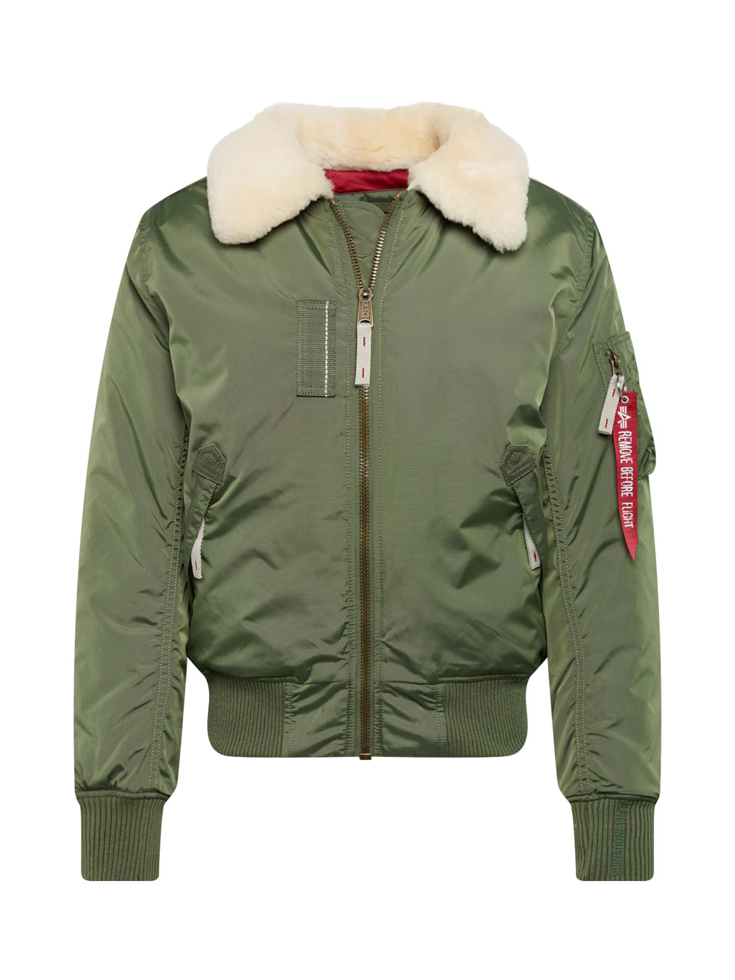 ALPHA INDUSTRIES Geacă de iarnă 'Injector III' bej / verde / roșu - Pled.ro