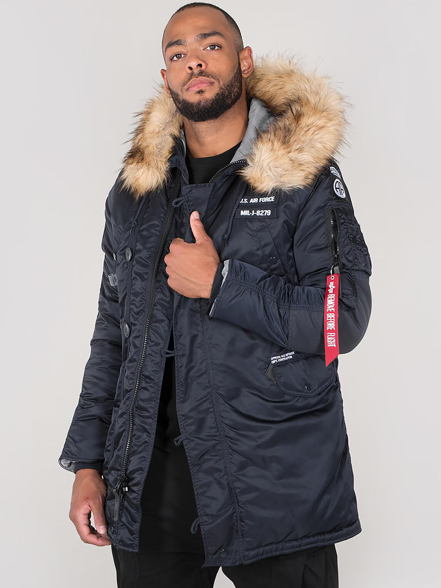 ALPHA INDUSTRIES Geacă de iarnă 'N3B Airborne' albastru / mai multe culori - Pled.ro