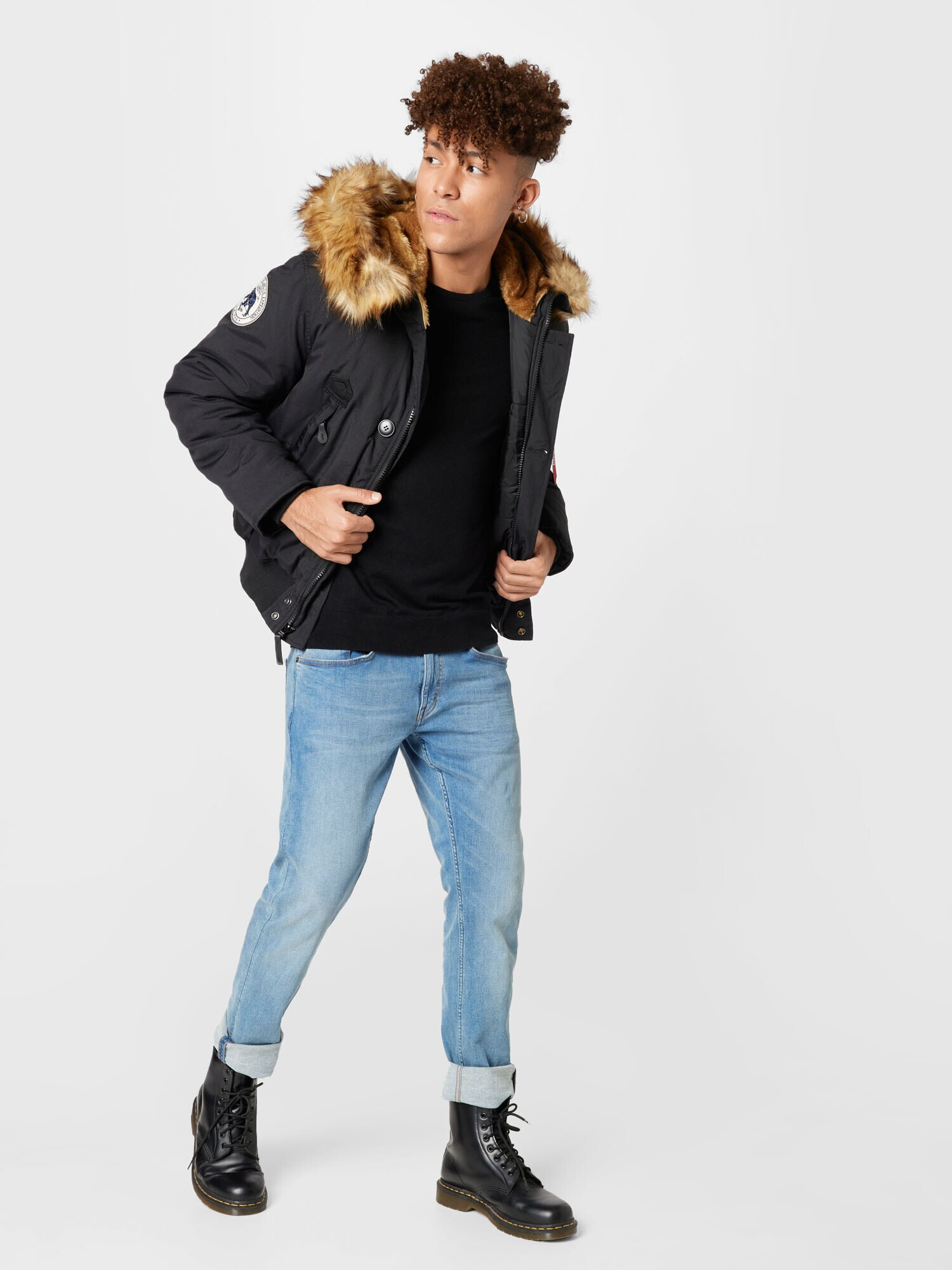 ALPHA INDUSTRIES Geacă de iarnă negru - Pled.ro