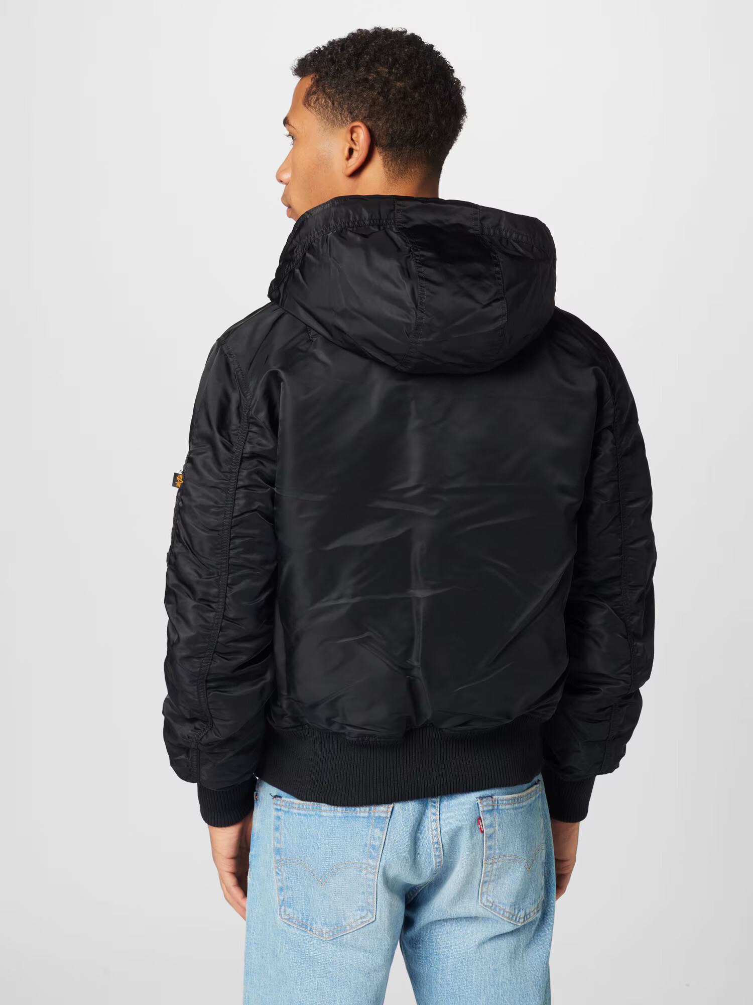 ALPHA INDUSTRIES Geacă de iarnă negru / alb - Pled.ro