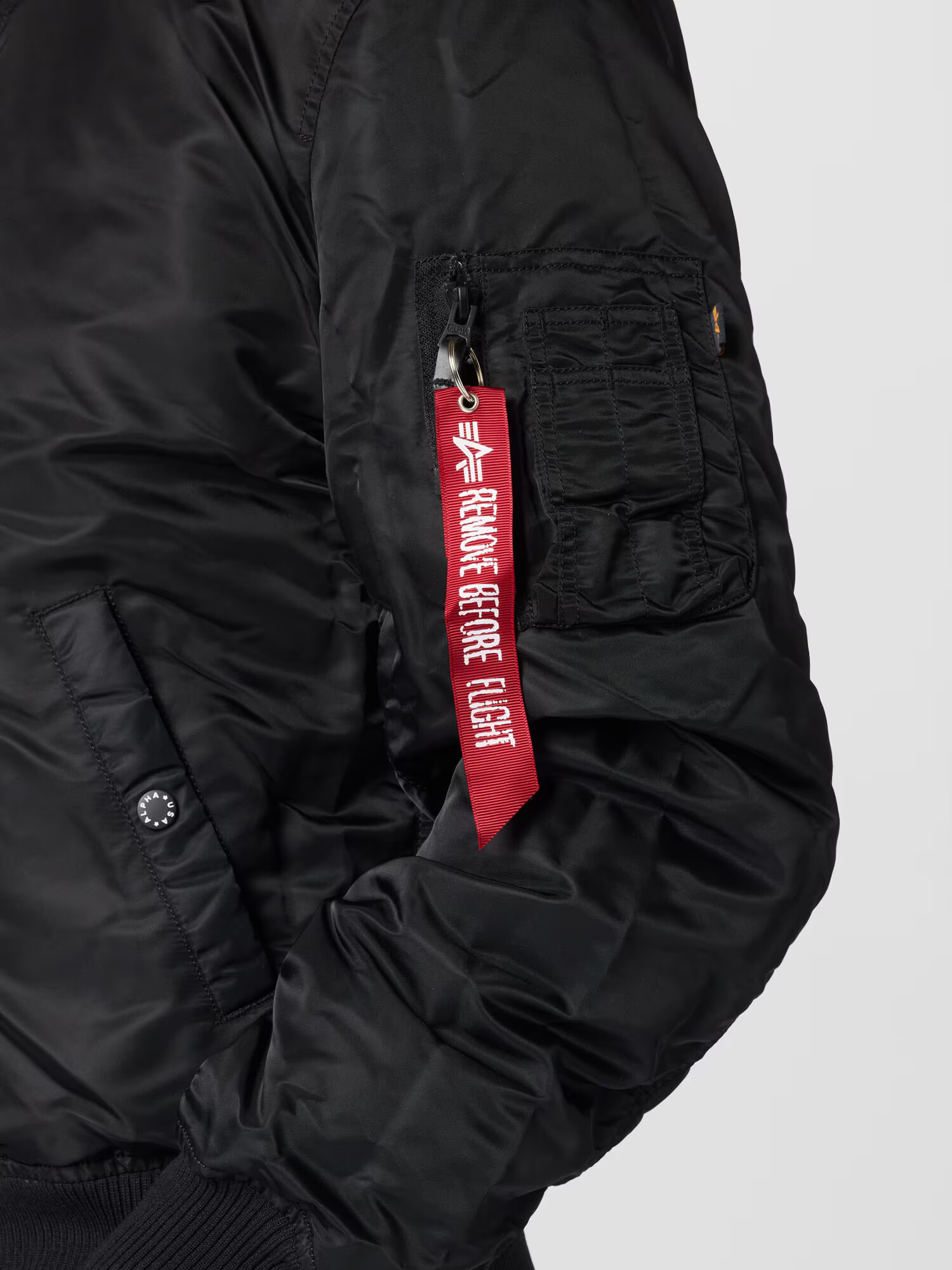 ALPHA INDUSTRIES Geacă de iarnă negru / alb - Pled.ro