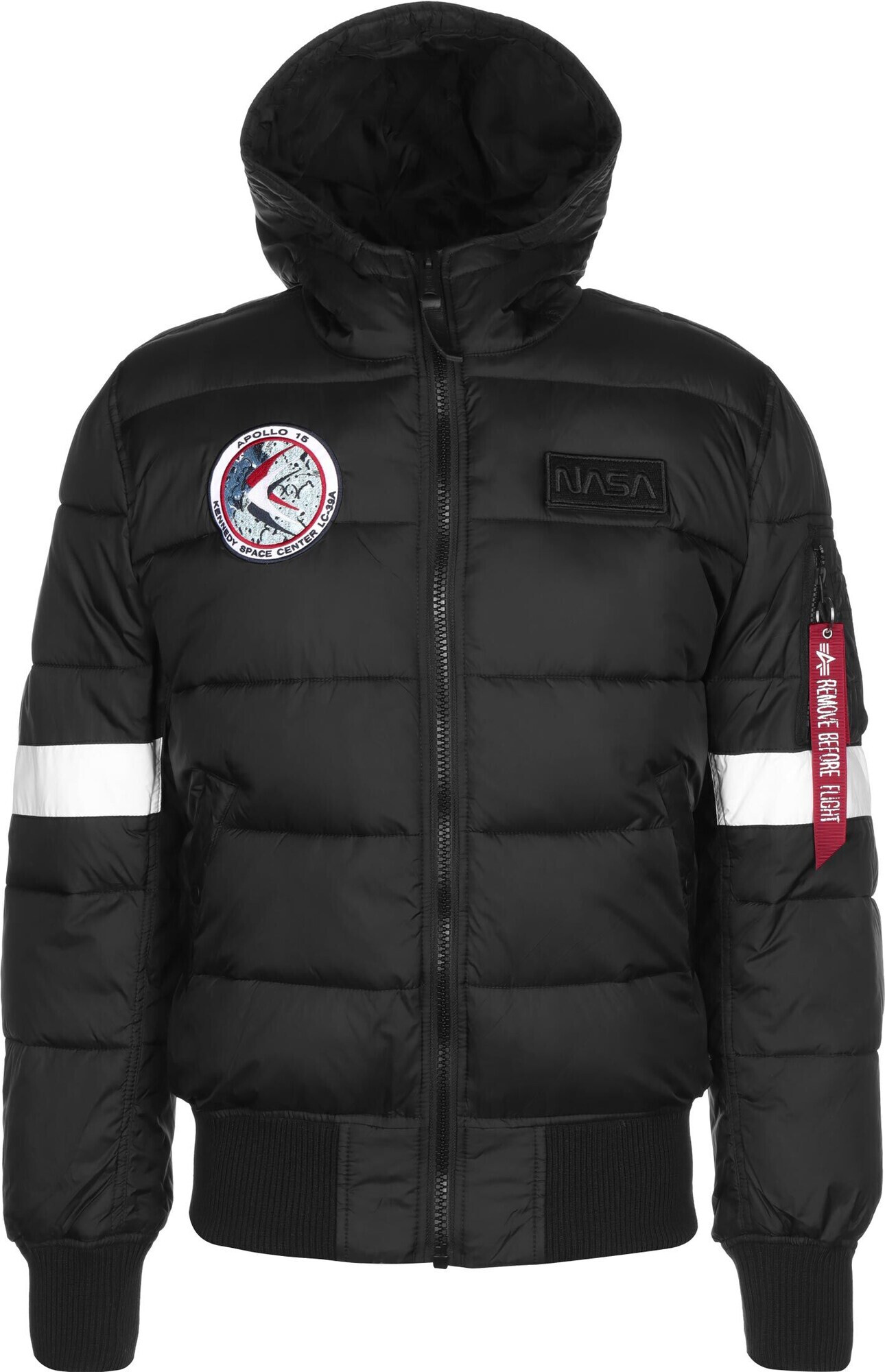 ALPHA INDUSTRIES Geacă de iarnă negru / alb - Pled.ro