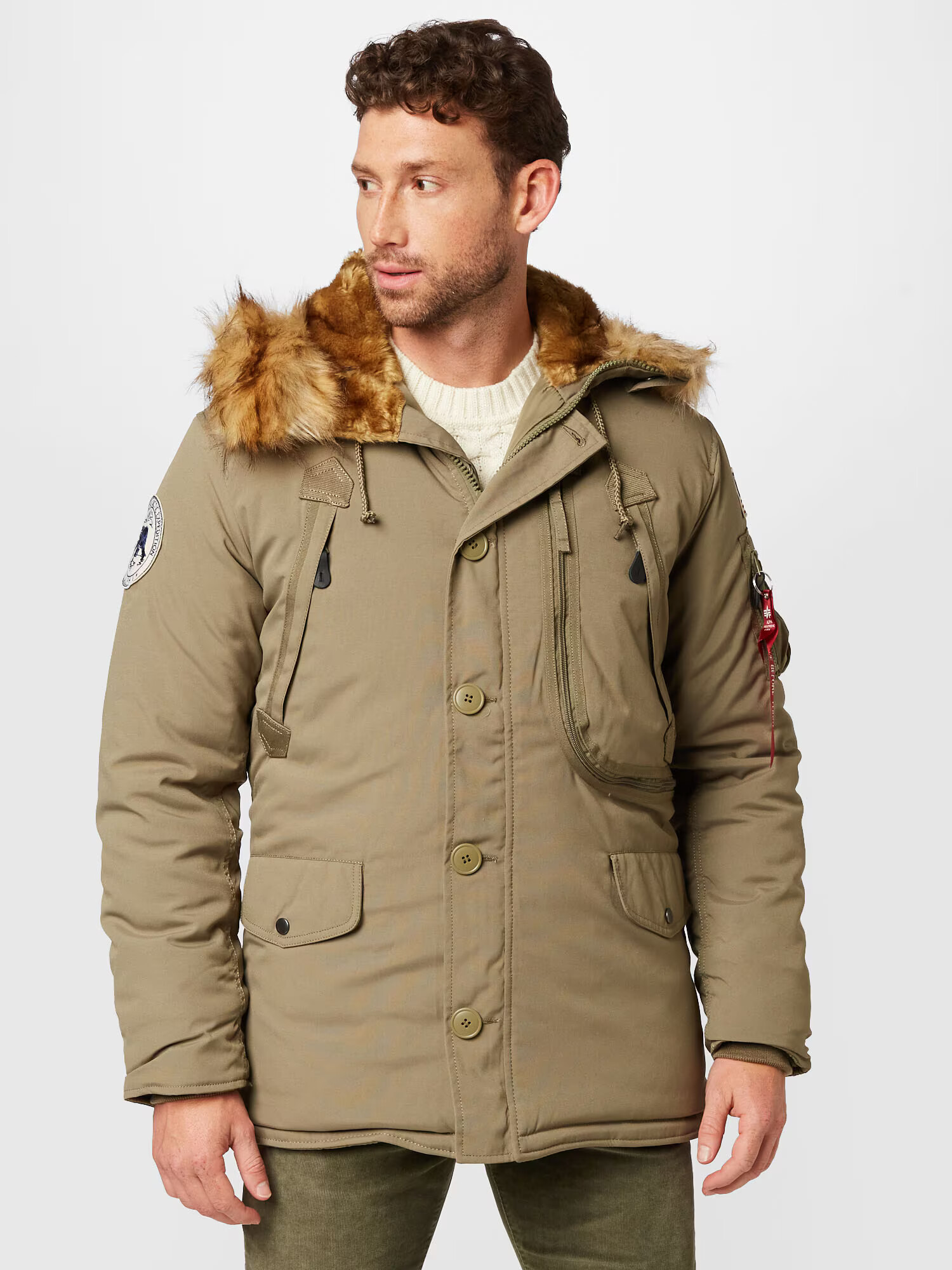 ALPHA INDUSTRIES Geacă de iarnă 'Polar' maro coniac / oliv - Pled.ro