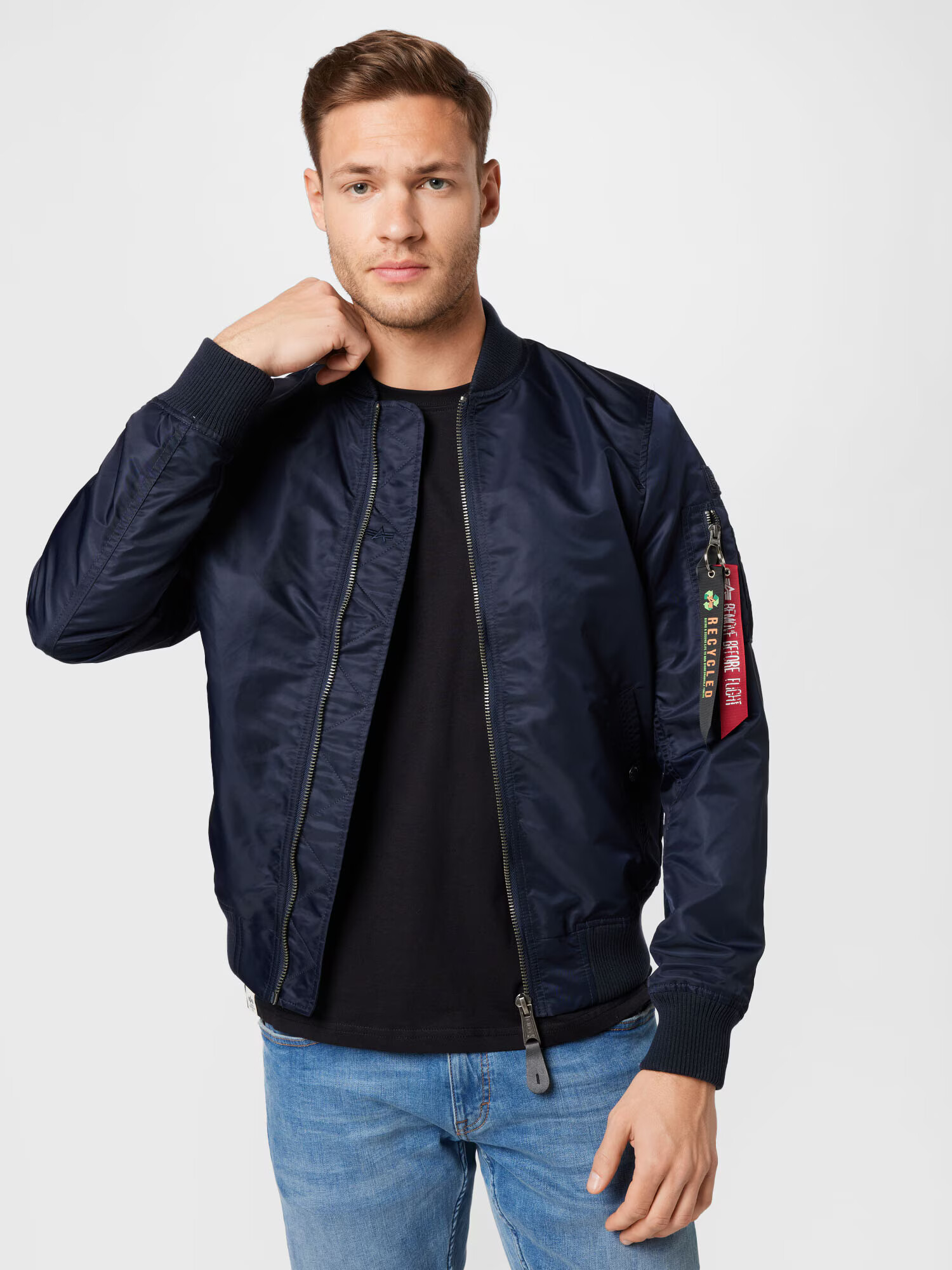 ALPHA INDUSTRIES Geacă de primăvară-toamnă albastru noapte - Pled.ro