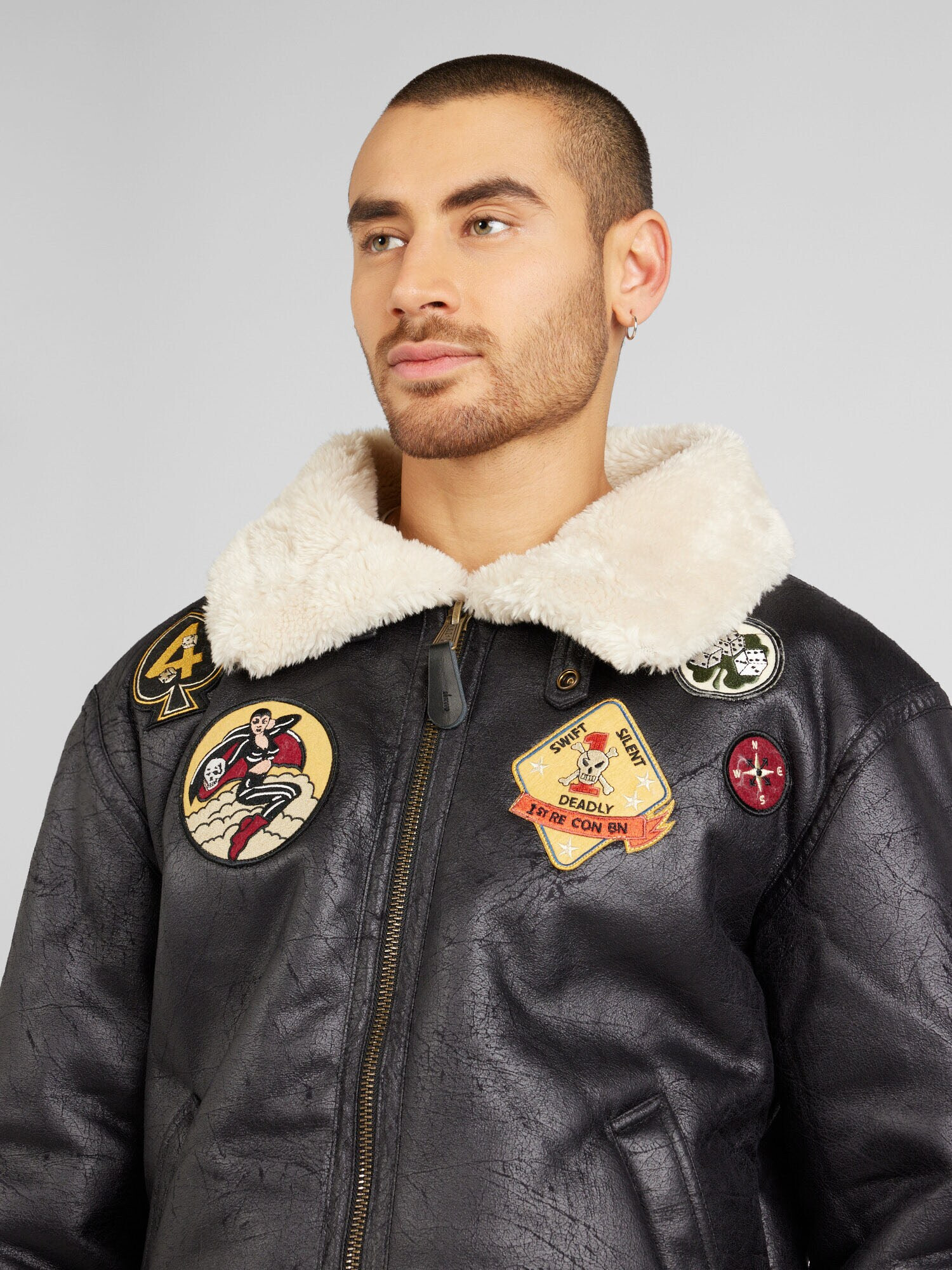 ALPHA INDUSTRIES Geacă de primăvară-toamnă 'Custom' bej / galben / portocaliu / negru - Pled.ro