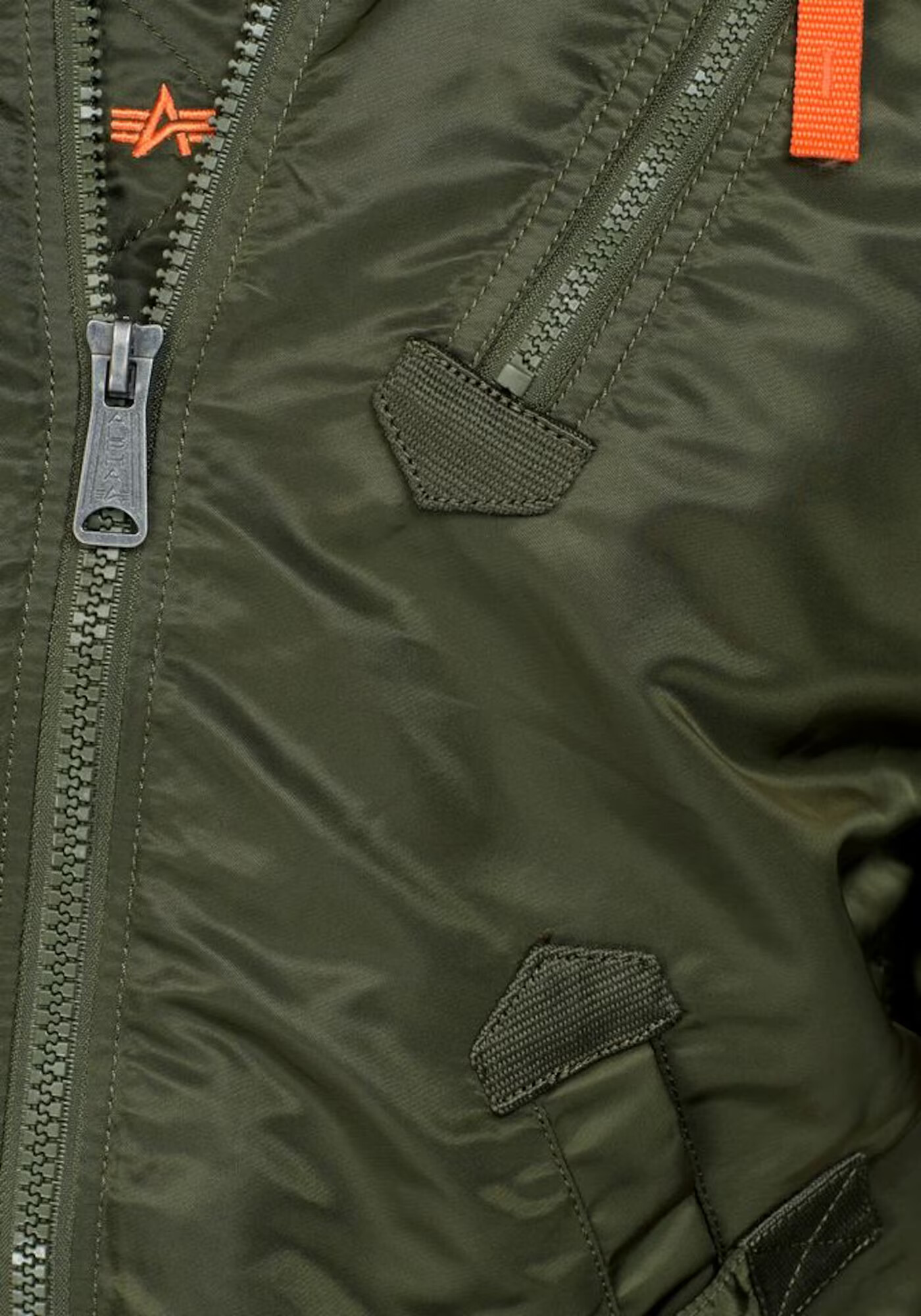 ALPHA INDUSTRIES Geacă de primăvară-toamnă 'Falcon II' verde închis / portocaliu - Pled.ro