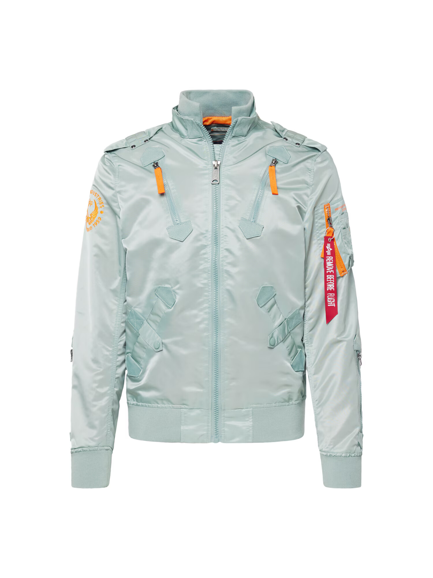 ALPHA INDUSTRIES Geacă de primăvară-toamnă 'Falcon II' verde jad / portocaliu - Pled.ro