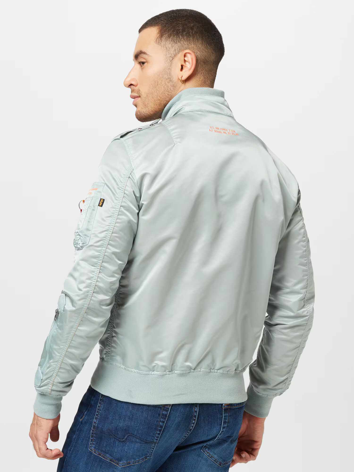 ALPHA INDUSTRIES Geacă de primăvară-toamnă 'Falcon II' verde jad / portocaliu - Pled.ro