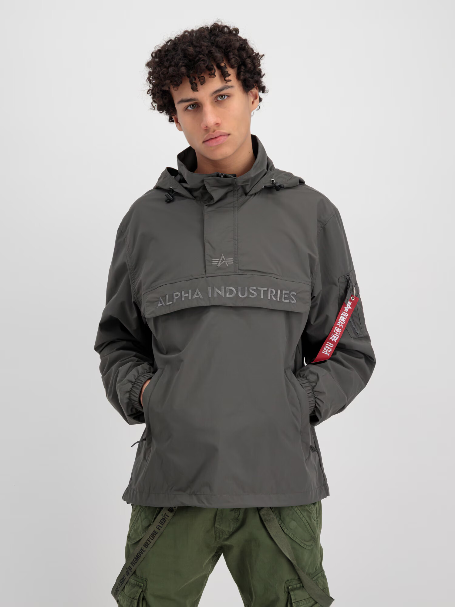 ALPHA INDUSTRIES Geacă de primăvară-toamnă gri - Pled.ro