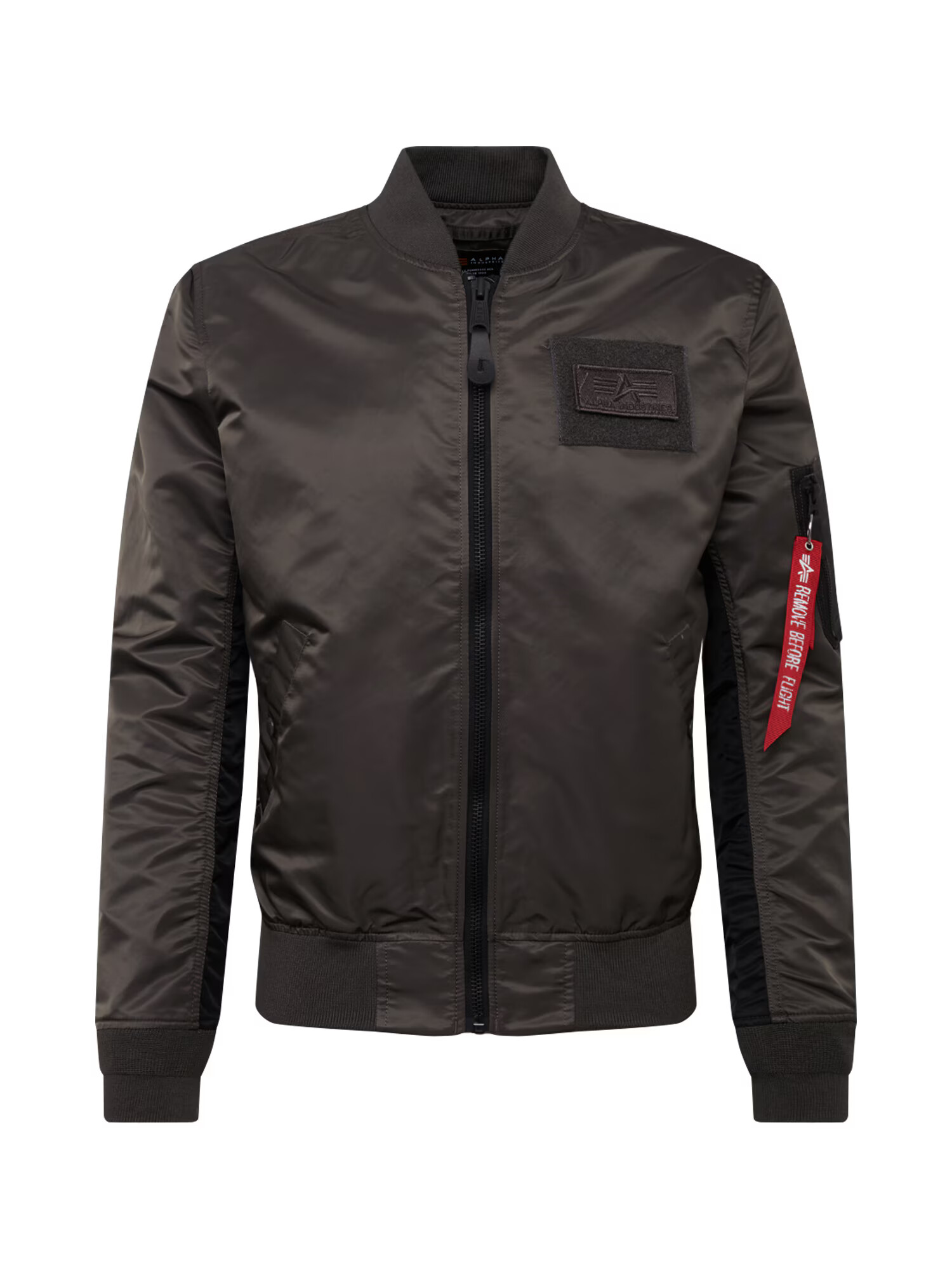 ALPHA INDUSTRIES Geacă de primăvară-toamnă gri închis / negru - Pled.ro