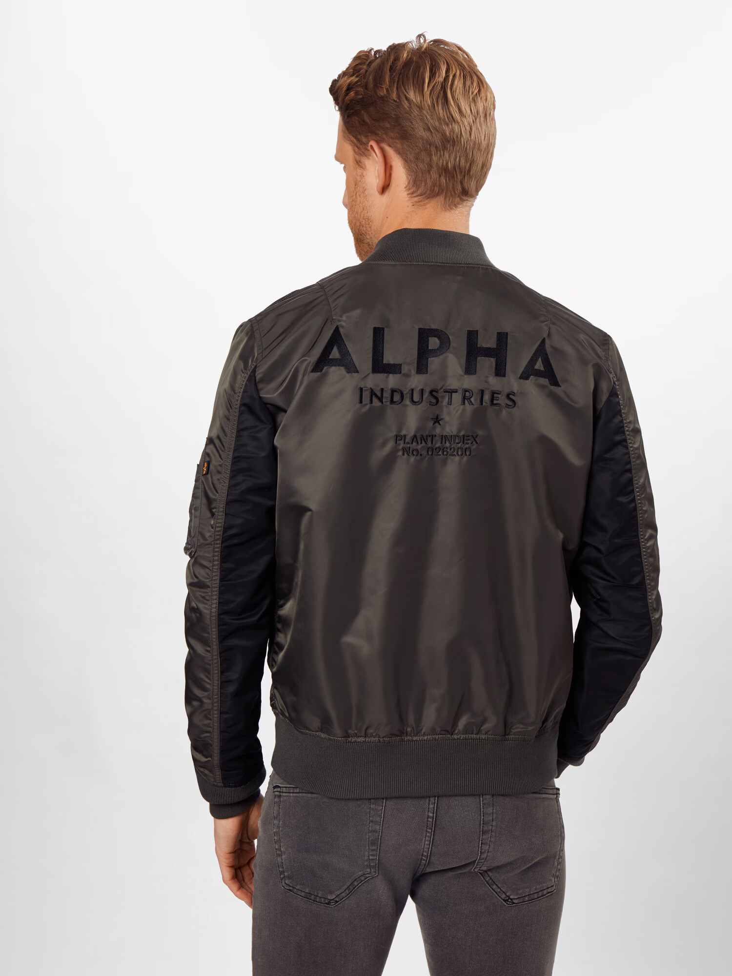 ALPHA INDUSTRIES Geacă de primăvară-toamnă gri închis / negru - Pled.ro