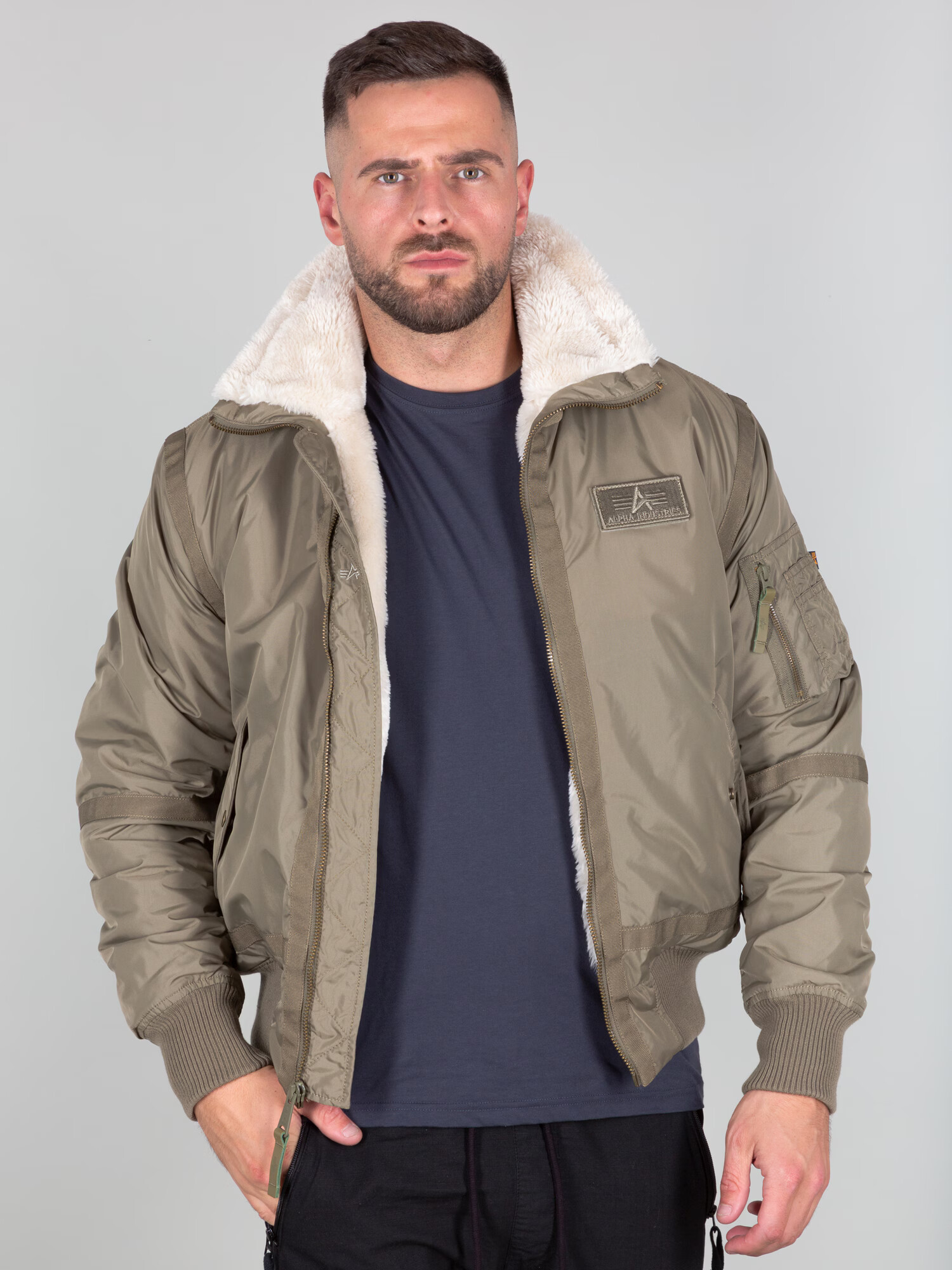 ALPHA INDUSTRIES Geacă de primăvară-toamnă kaki - Pled.ro