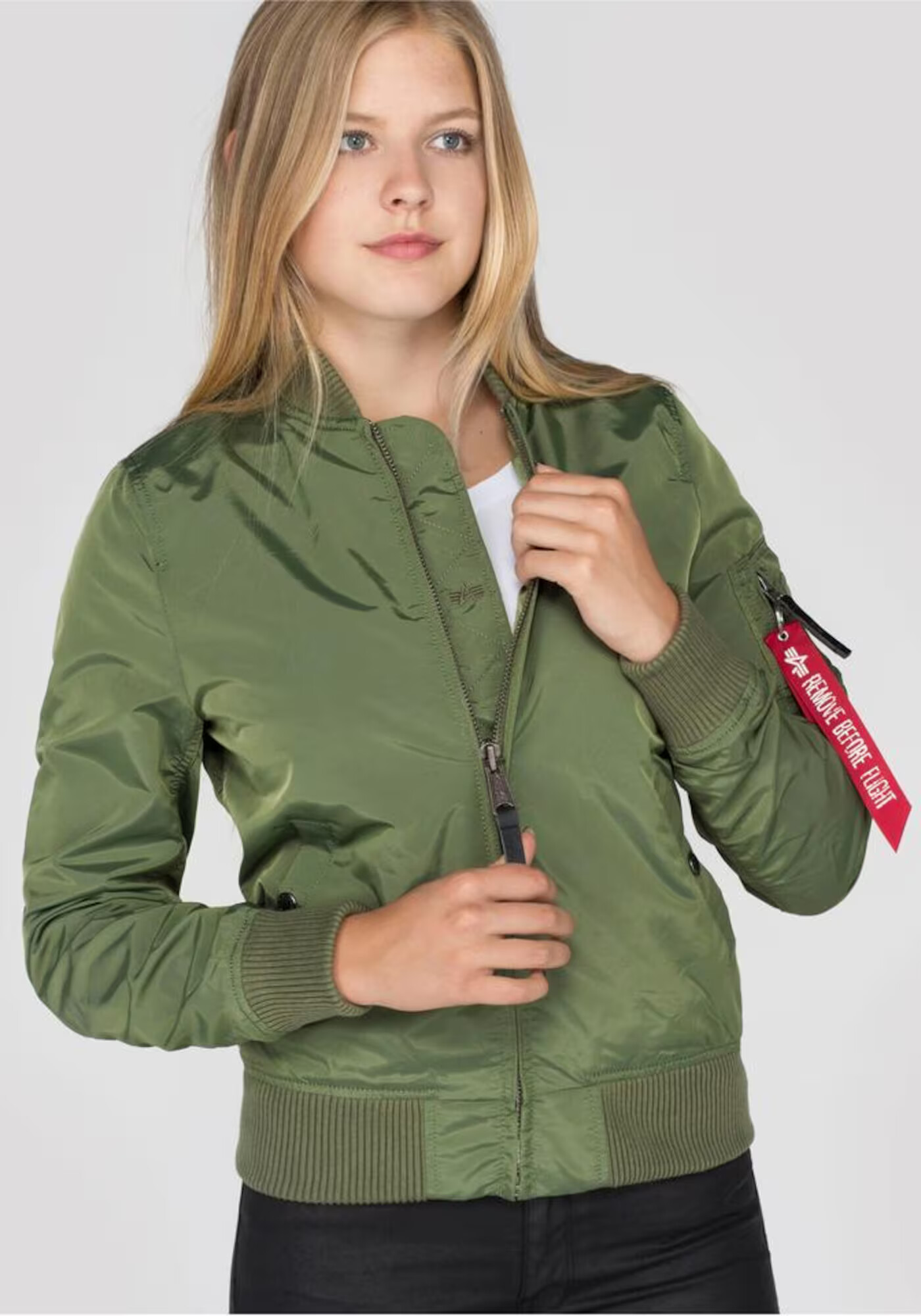 ALPHA INDUSTRIES Geacă de primăvară-toamnă 'MA-1 TT WMN' oliv - Pled.ro