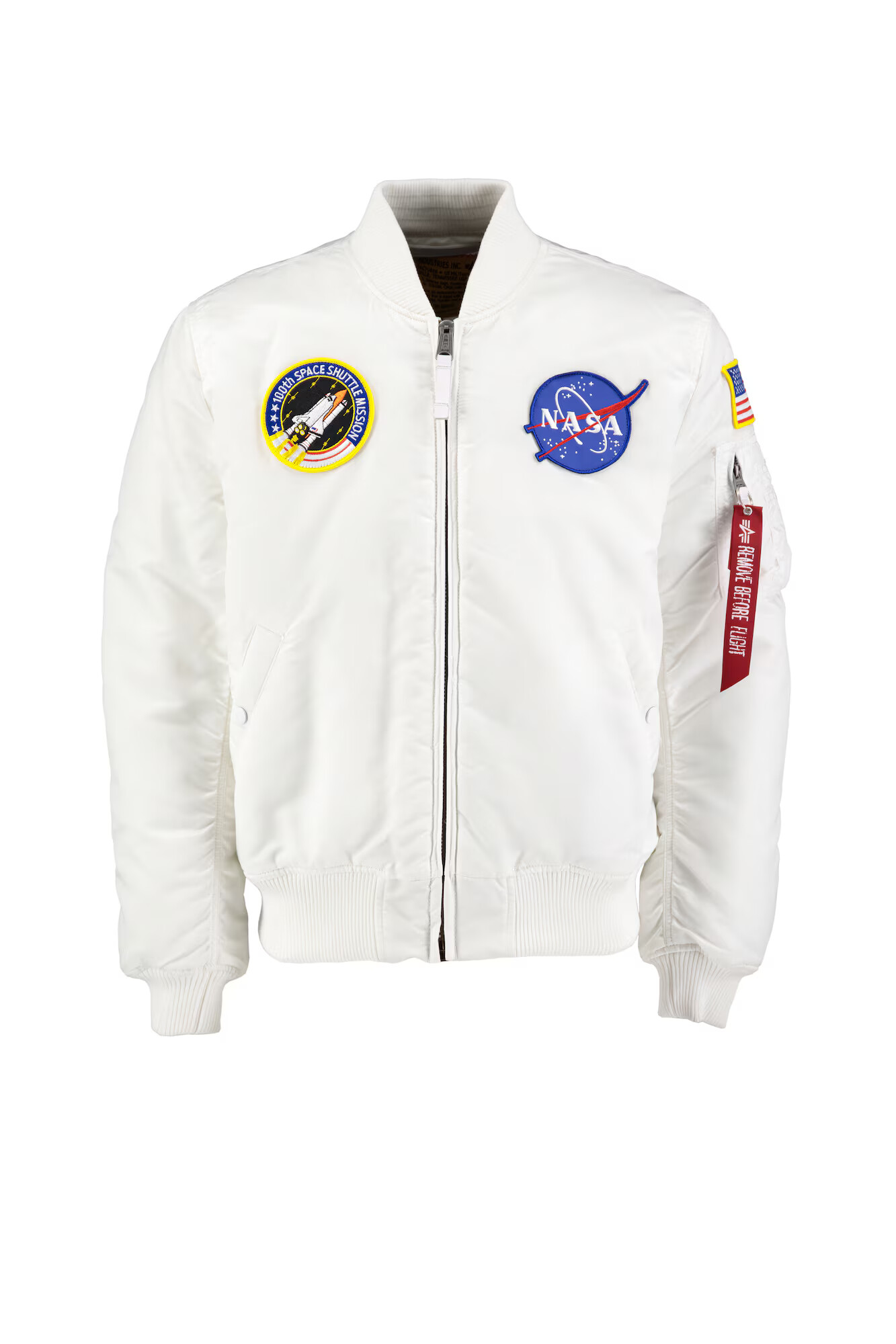 ALPHA INDUSTRIES Geacă de primăvară-toamnă 'MA-1 VF NASA' mai multe culori / alb - Pled.ro