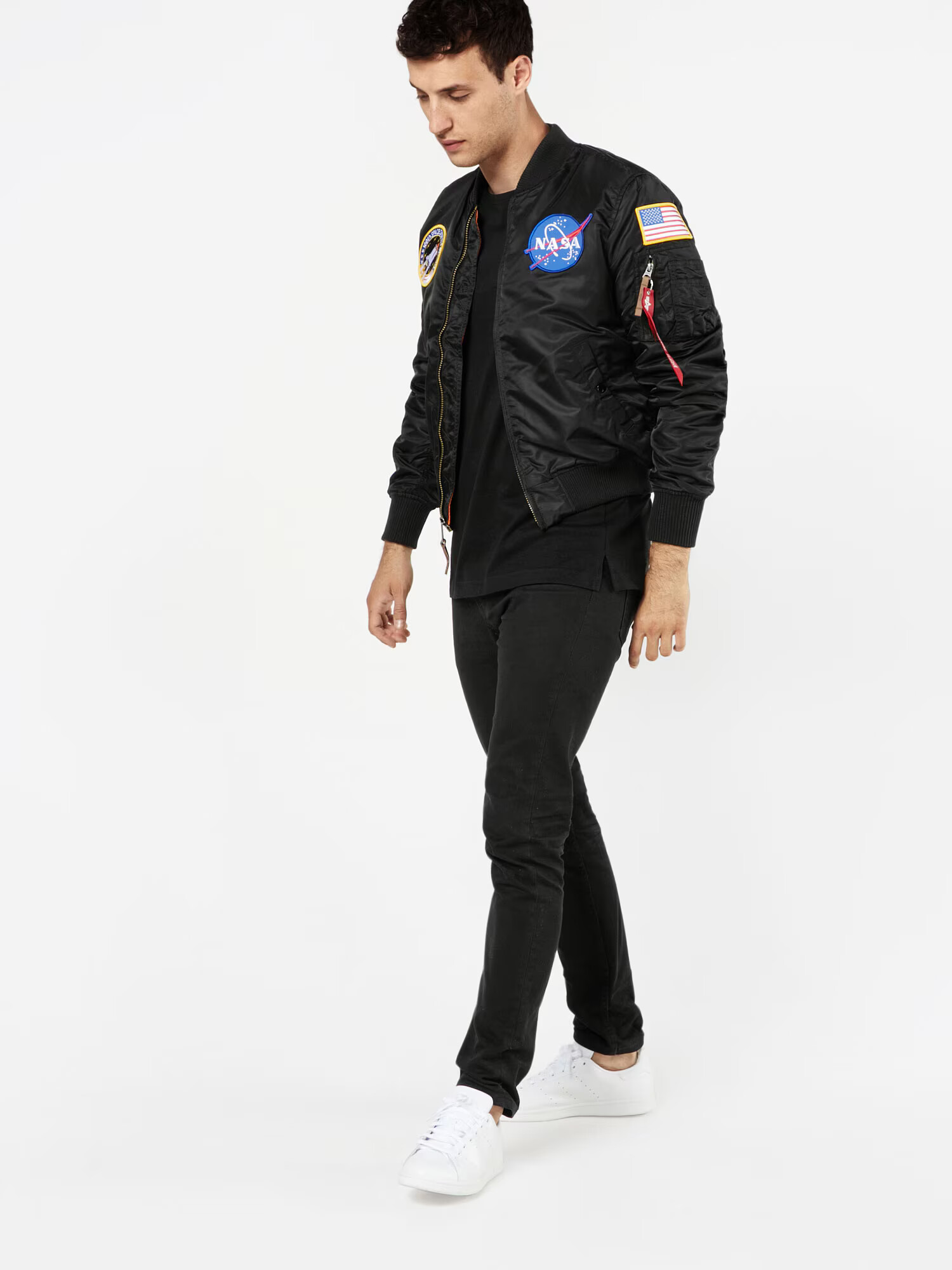 ALPHA INDUSTRIES Geacă de primăvară-toamnă 'Nasa' negru - Pled.ro