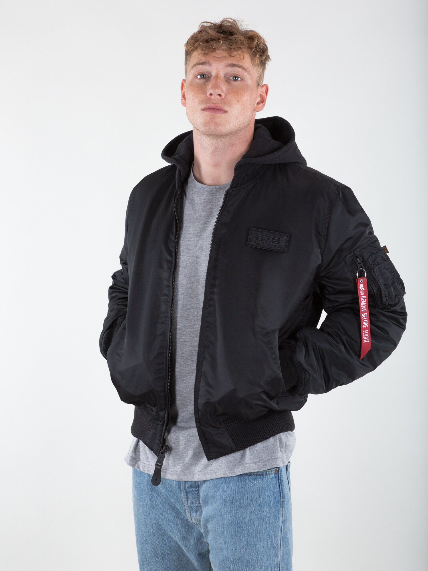 ALPHA INDUSTRIES Geacă de primăvară-toamnă 'MA-1 ZH' negru - Pled.ro