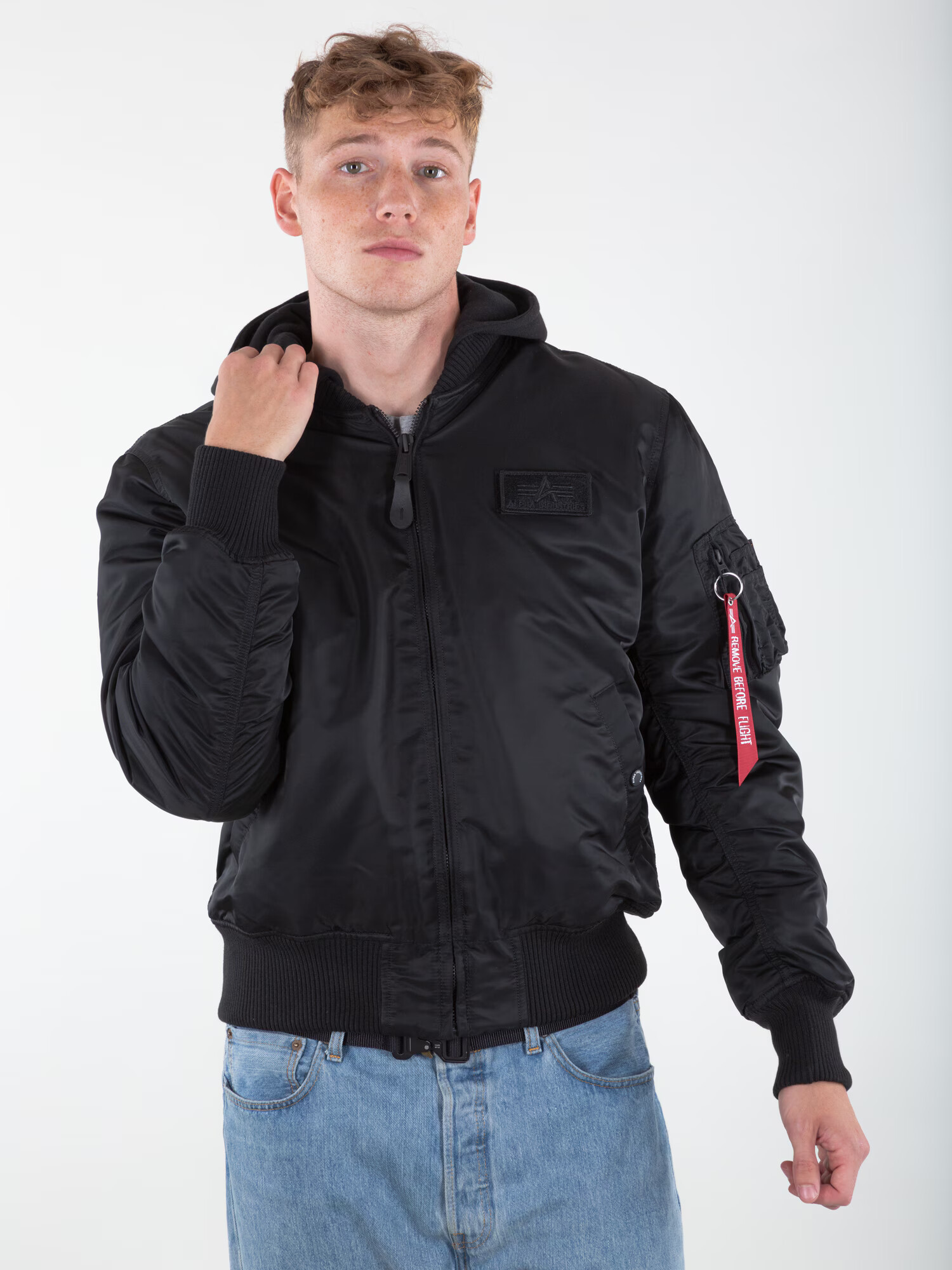 ALPHA INDUSTRIES Geacă de primăvară-toamnă 'MA-1 ZH' negru - Pled.ro