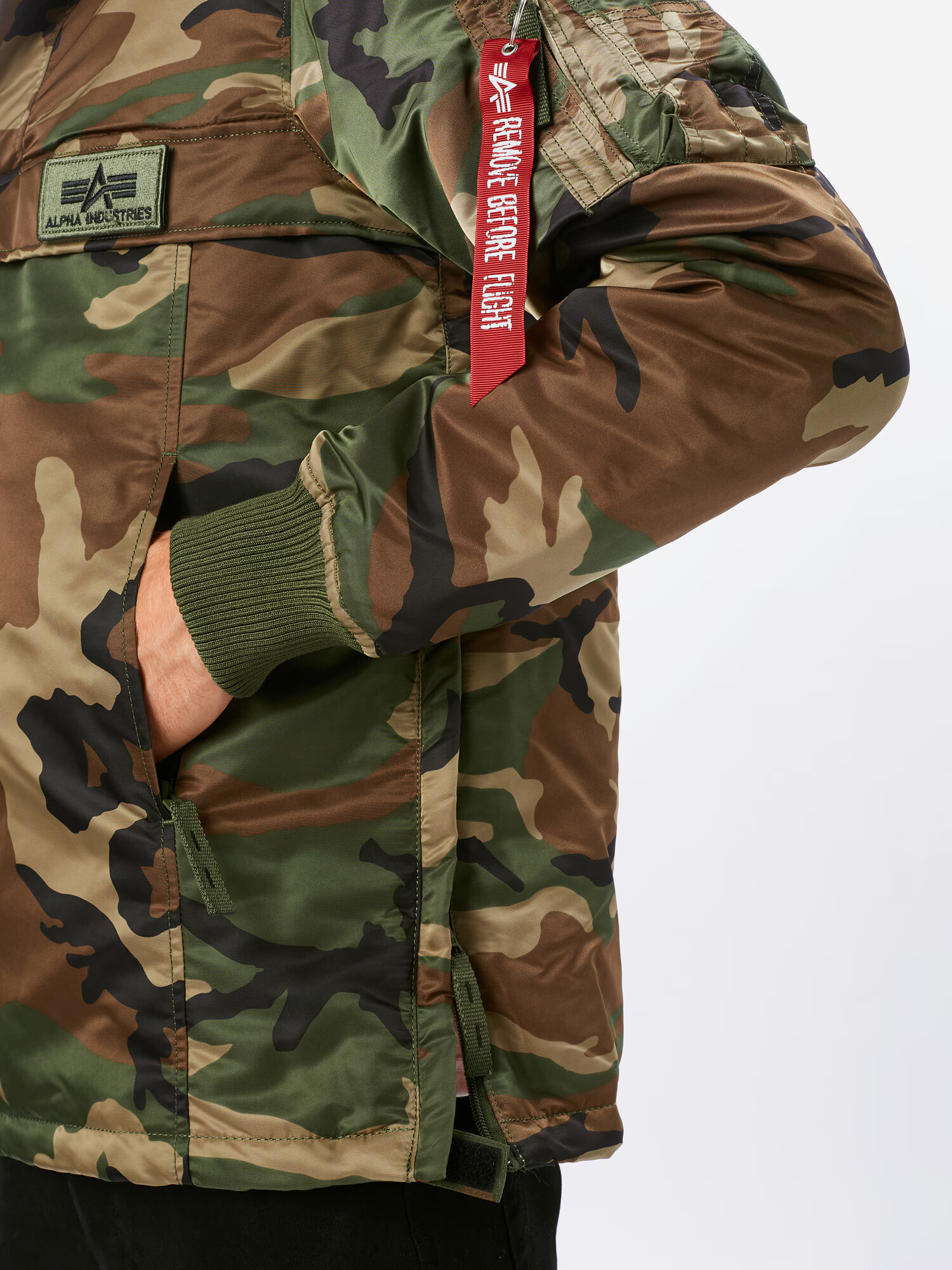 ALPHA INDUSTRIES Geacă de primăvară-toamnă maro / kaki / verde închis - Pled.ro