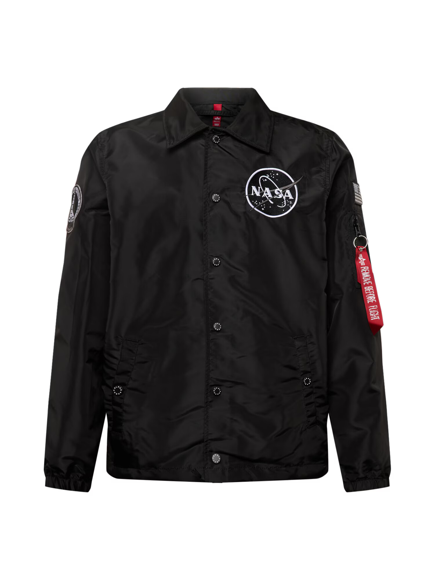 ALPHA INDUSTRIES Geacă de primăvară-toamnă 'NASA' negru - Pled.ro