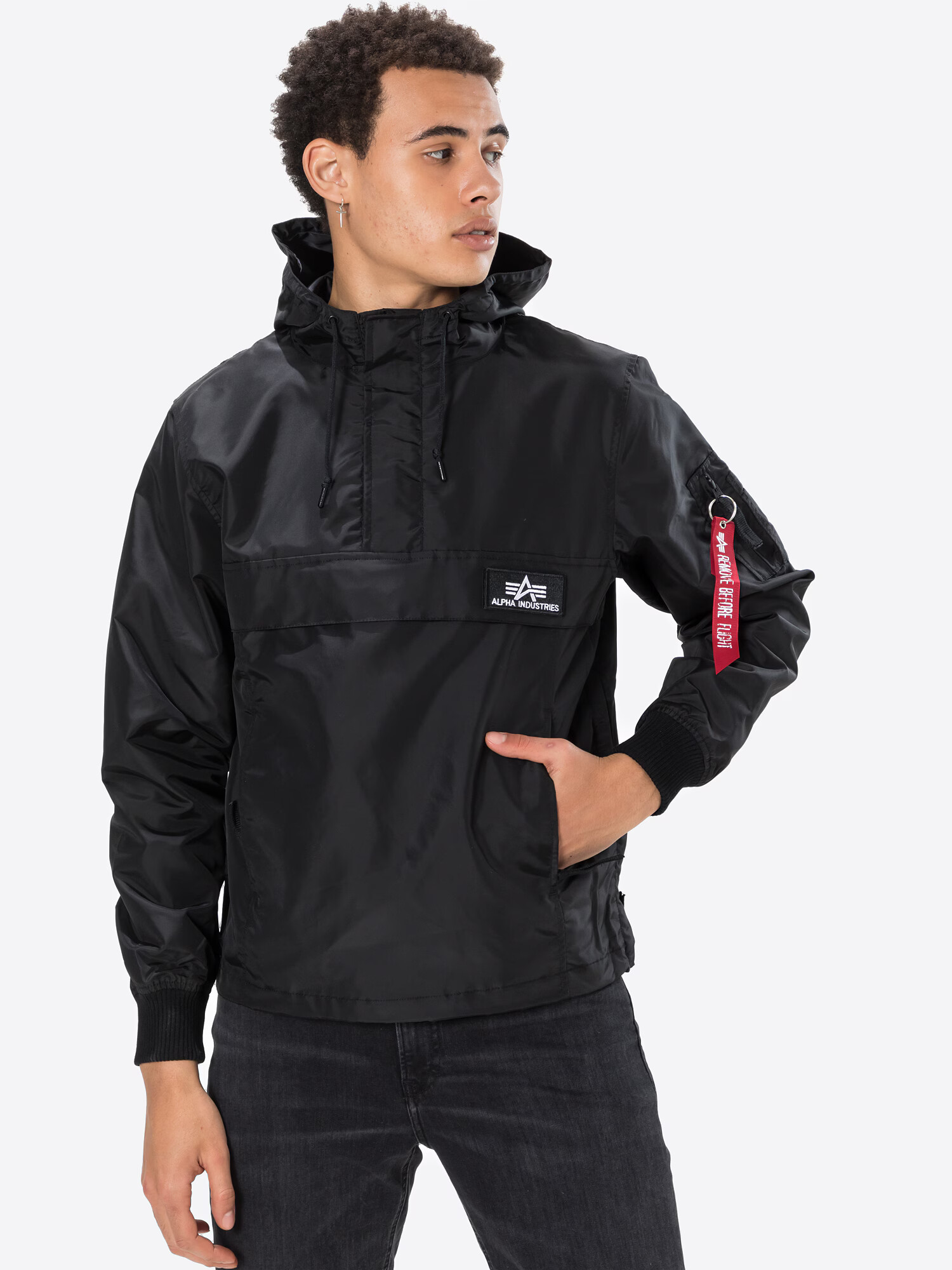 ALPHA INDUSTRIES Geacă de primăvară-toamnă negru - Pled.ro