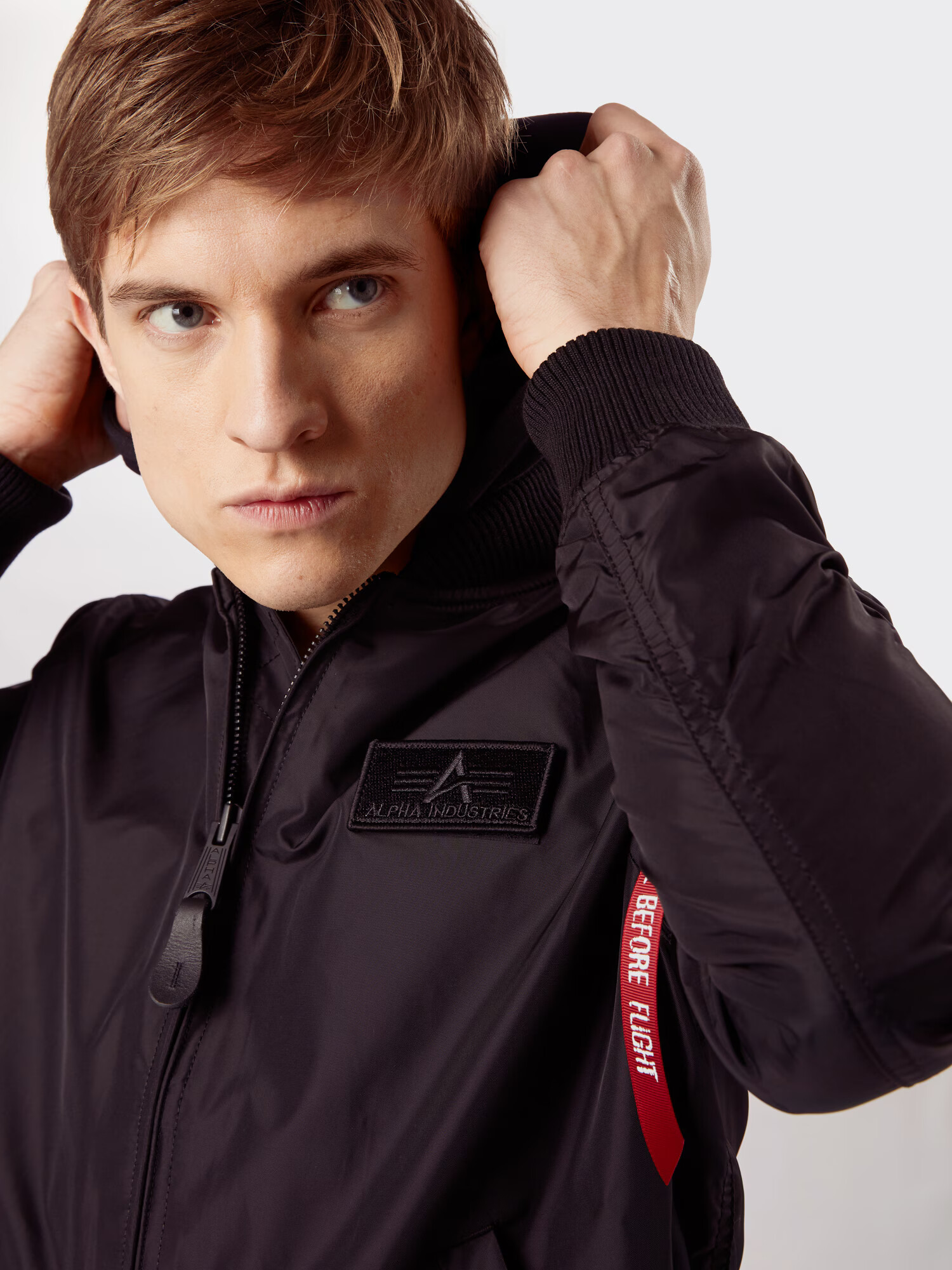 ALPHA INDUSTRIES Geacă de primăvară-toamnă negru - Pled.ro