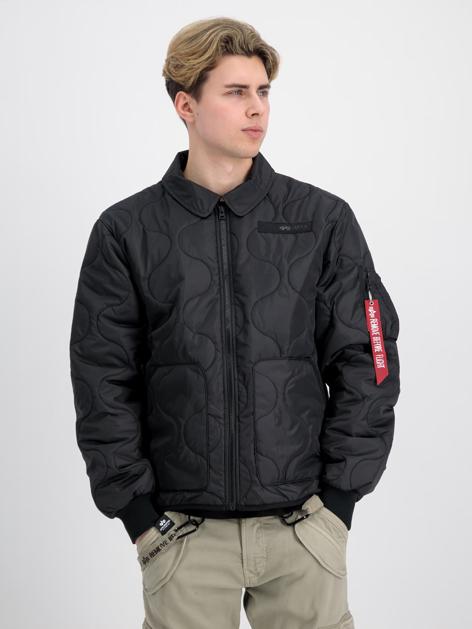 ALPHA INDUSTRIES Geacă de primăvară-toamnă negru - Pled.ro