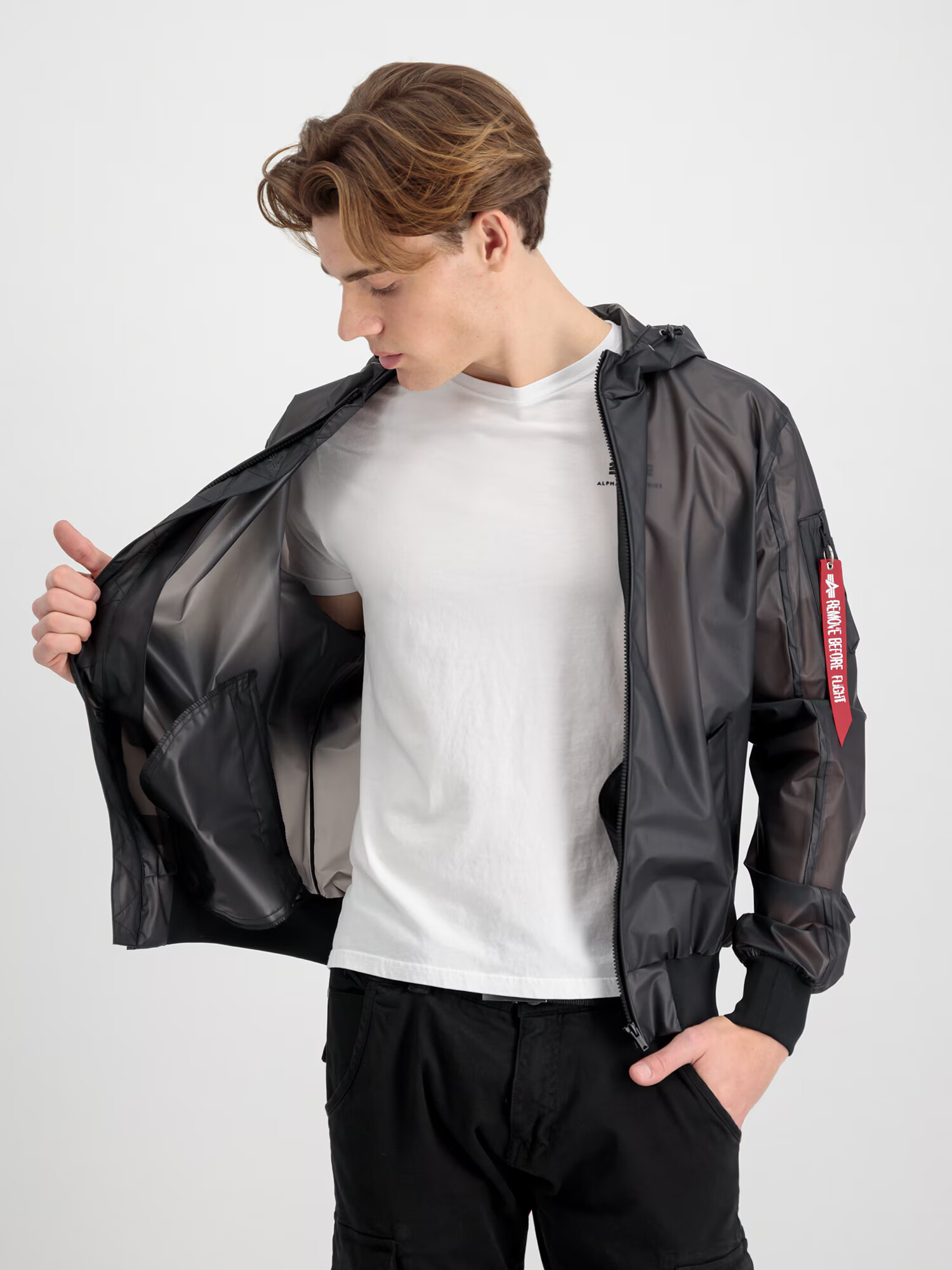 ALPHA INDUSTRIES Geacă de primăvară-toamnă negru - Pled.ro