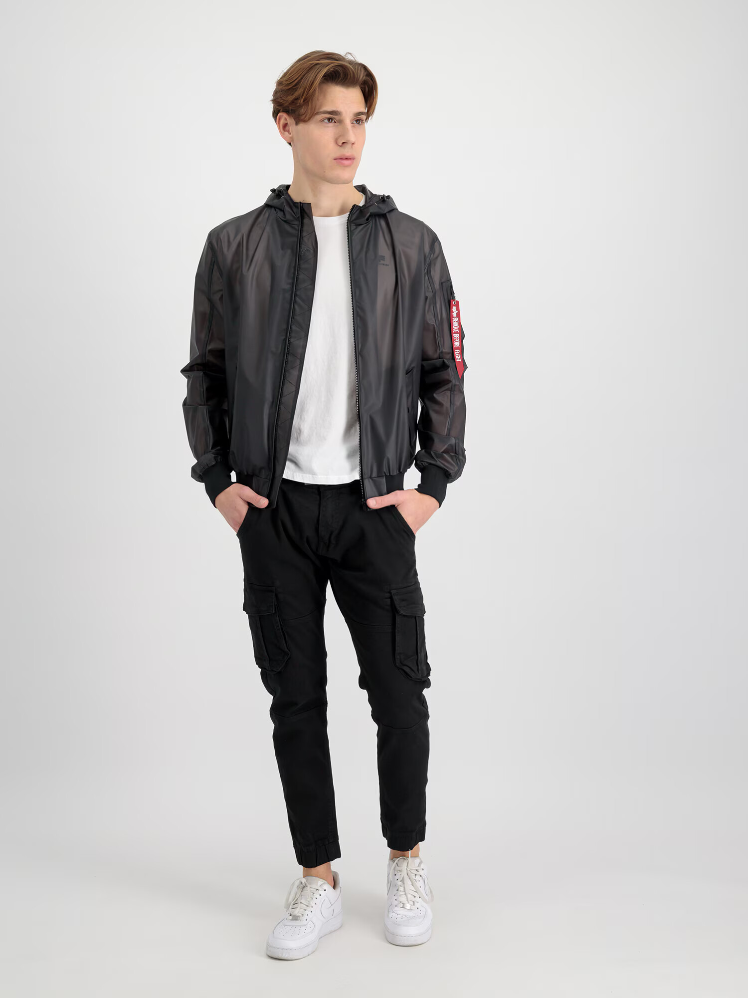 ALPHA INDUSTRIES Geacă de primăvară-toamnă negru - Pled.ro