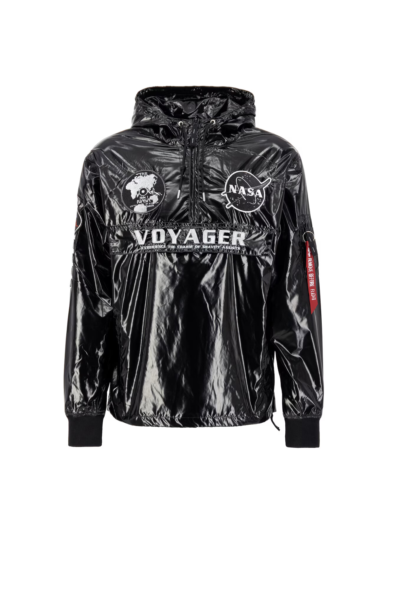 ALPHA INDUSTRIES Geacă de primăvară-toamnă negru / alb - Pled.ro