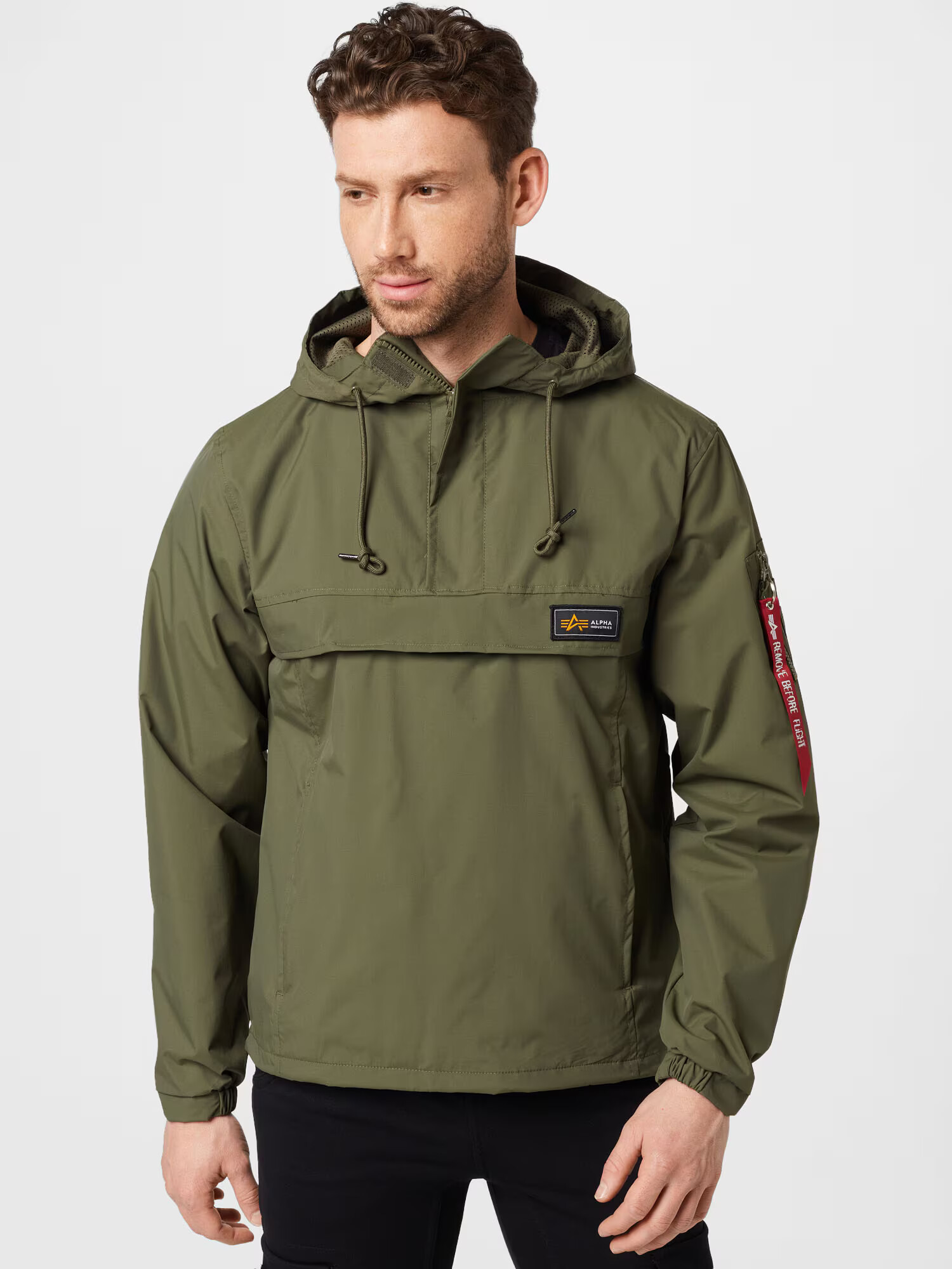 ALPHA INDUSTRIES Geacă de primăvară-toamnă oliv / negru - Pled.ro