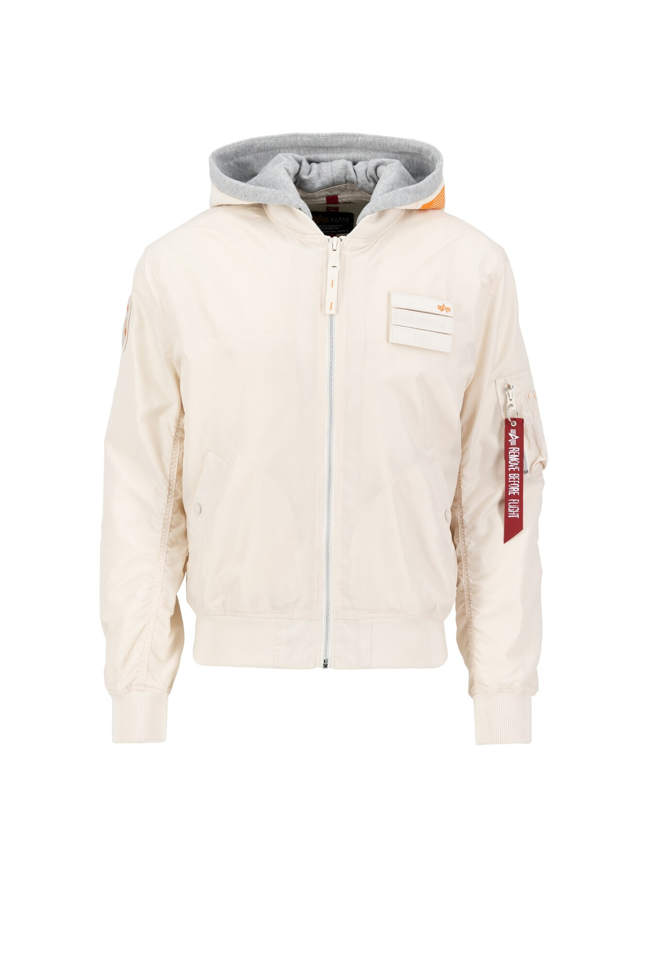 ALPHA INDUSTRIES Geacă de primăvară-toamnă portocaliu deschis / roșu vin / alb - Pled.ro