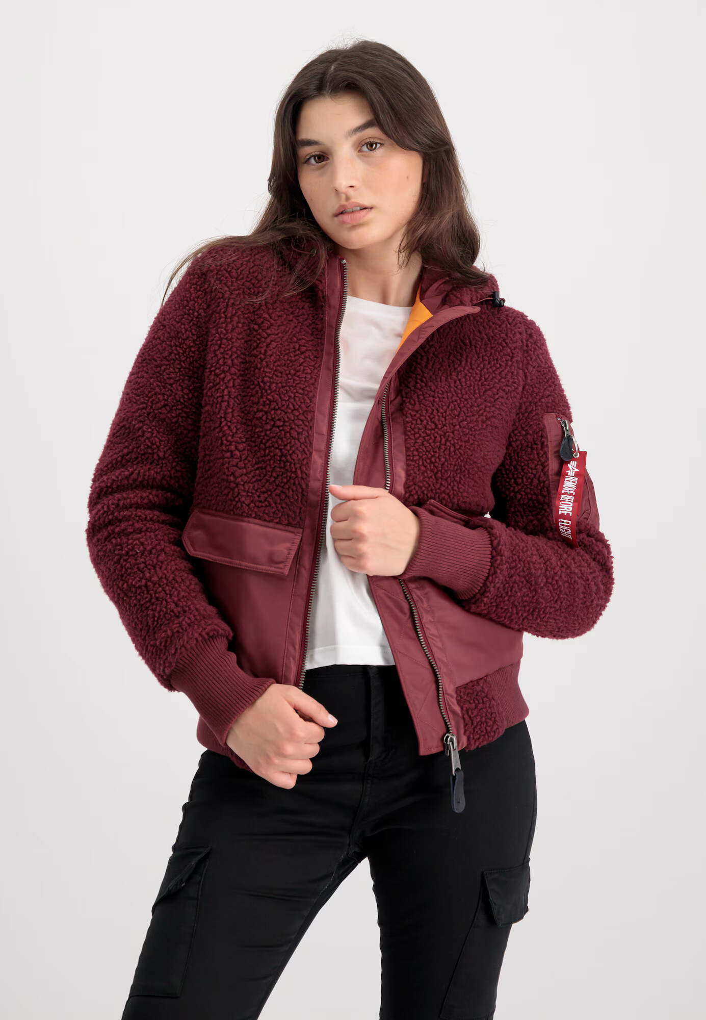 ALPHA INDUSTRIES Geacă de primăvară-toamnă roșu bordeaux - Pled.ro