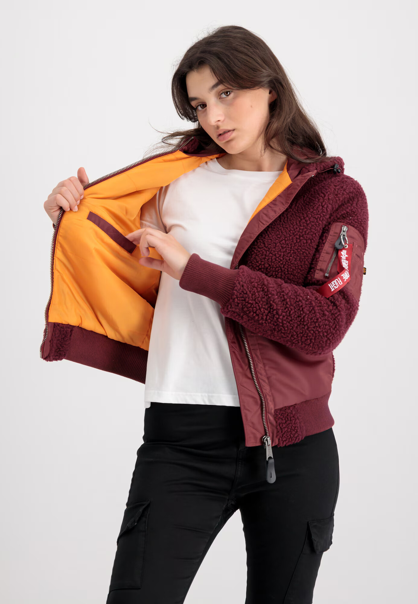 ALPHA INDUSTRIES Geacă de primăvară-toamnă roșu bordeaux - Pled.ro