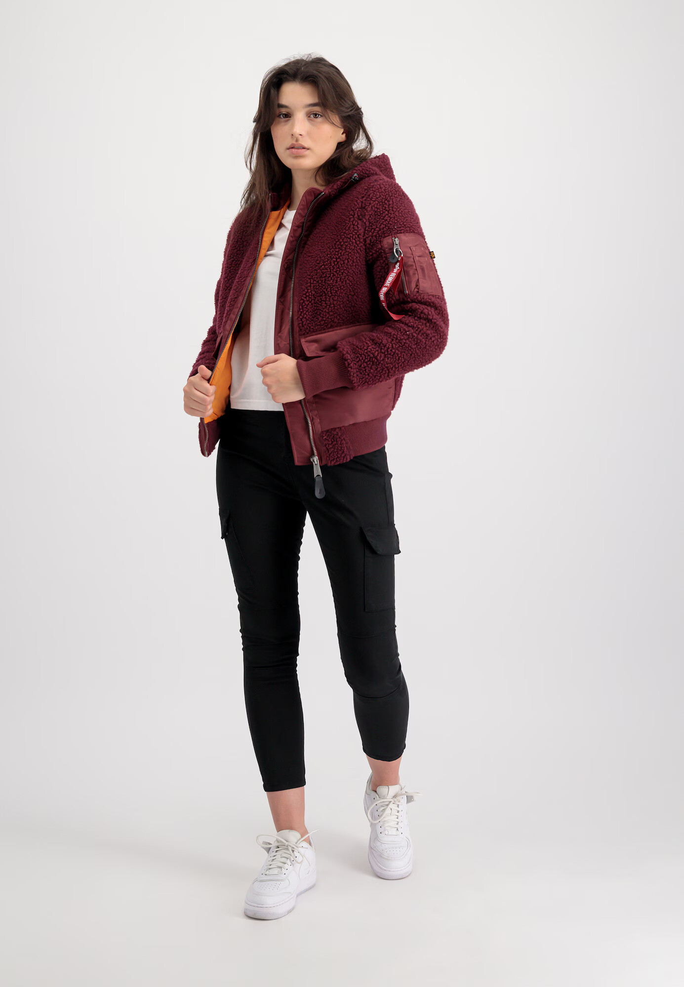 ALPHA INDUSTRIES Geacă de primăvară-toamnă roșu bordeaux - Pled.ro