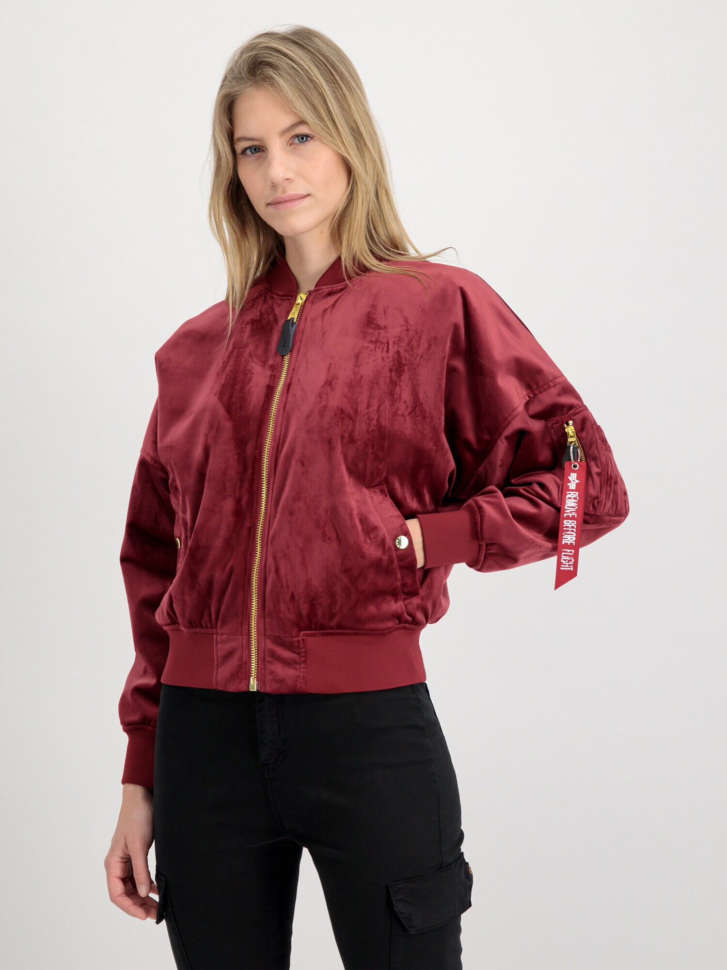 ALPHA INDUSTRIES Geacă de primăvară-toamnă roșu burgundy - Pled.ro