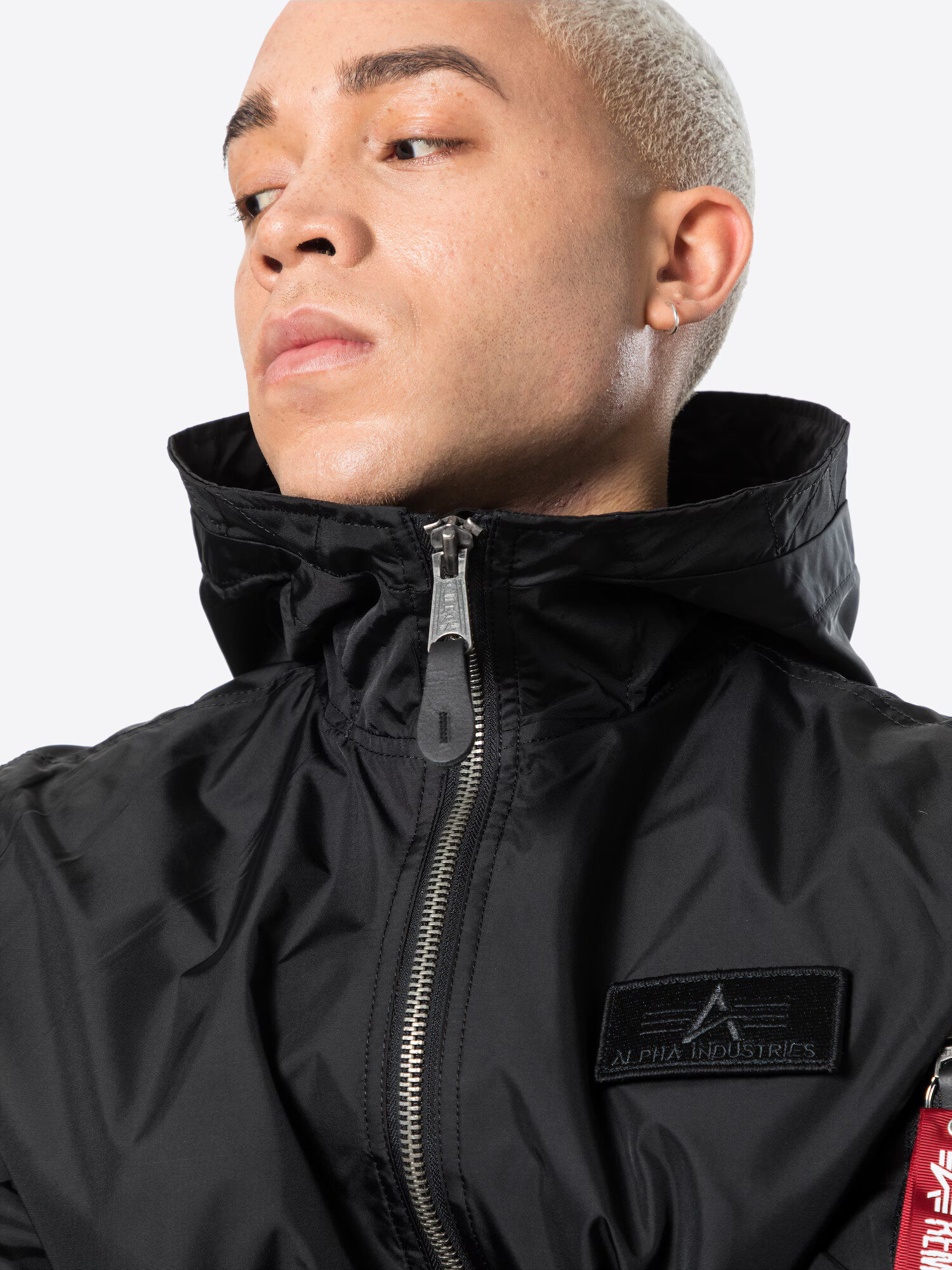 ALPHA INDUSTRIES Geacă de primăvară-toamnă roșu / negru - Pled.ro