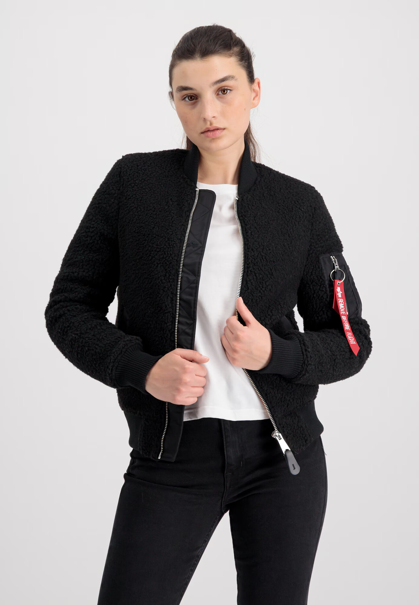 ALPHA INDUSTRIES Jachetă fleece sângeriu / negru - Pled.ro